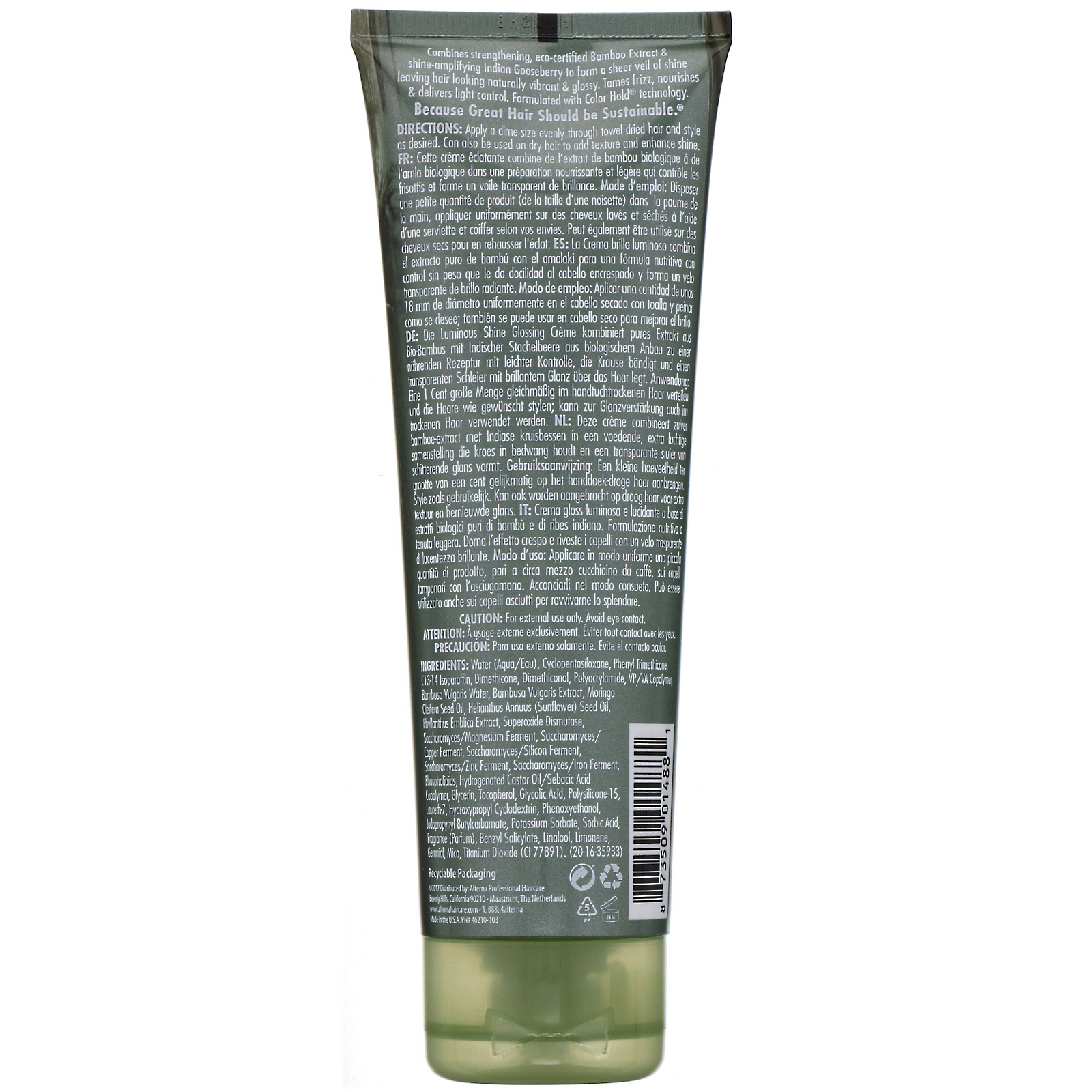 Comprar Alterna, Bamboo Shine, Creme de brilho sedoso e liso, 125 ml - Imagem 2