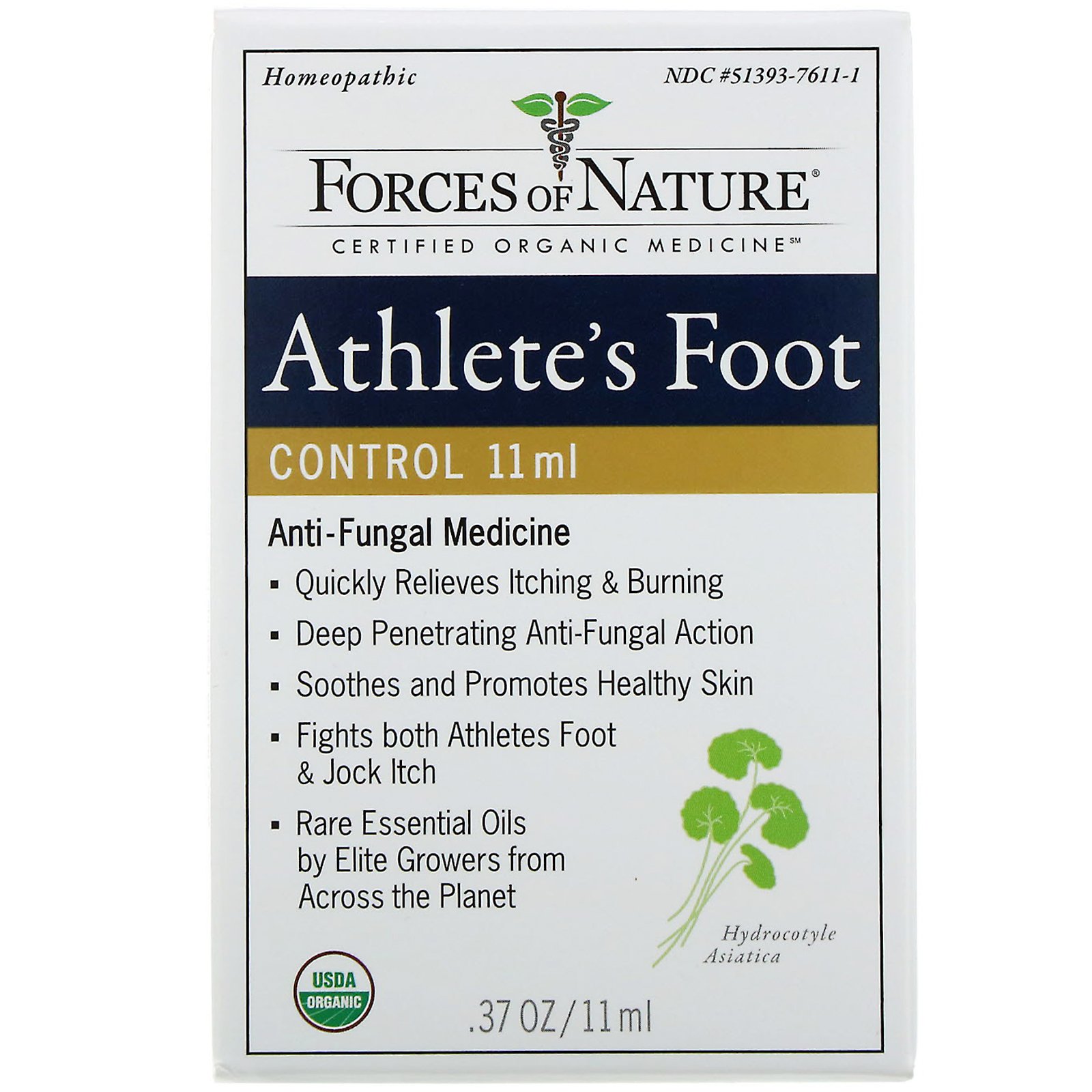 Comprar Forces of Nature, Controle para Pé de Atleta, 0,37 oz (11 ml)