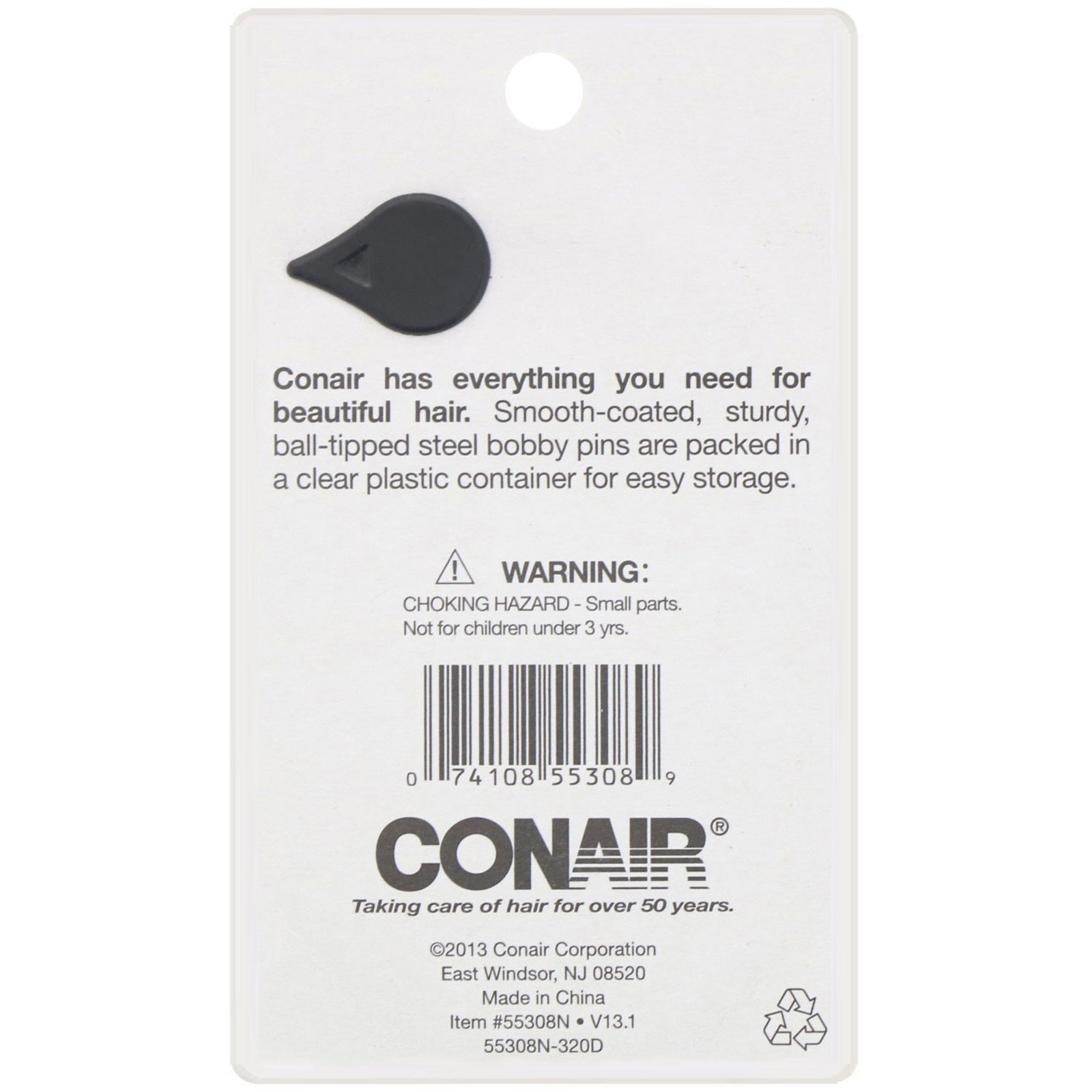 Comprar Conair, Color Match, grampos de cabelo, morena, 75 peças - Imagem 2