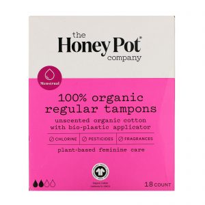 Comprar The Honeypot Company, 100% Organic Regular Tampons, 18 Count