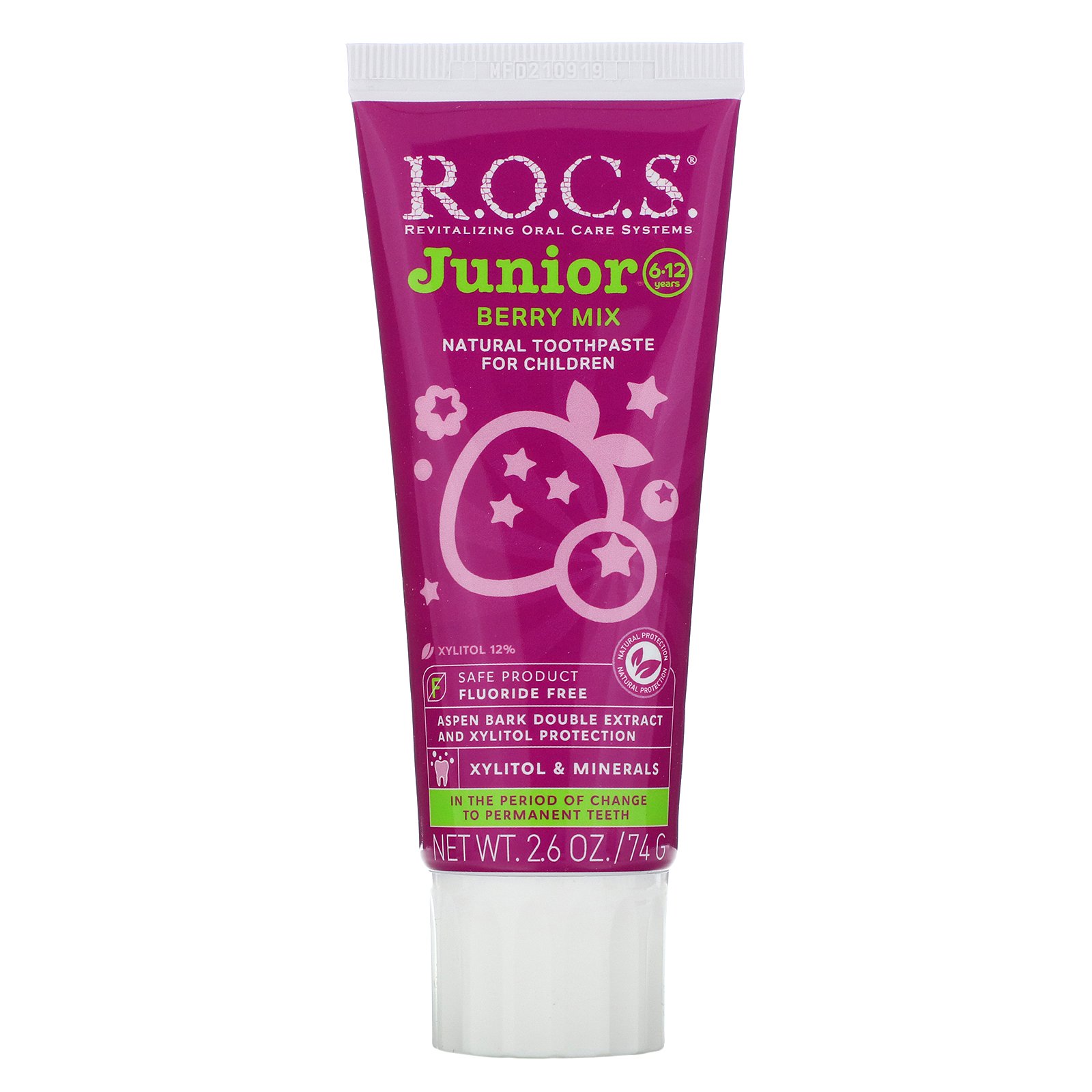 Comprar R.O.C.S. , Junior, Berry Mix Toothpaste, 6-12 Years , 2.6 oz (74 g)