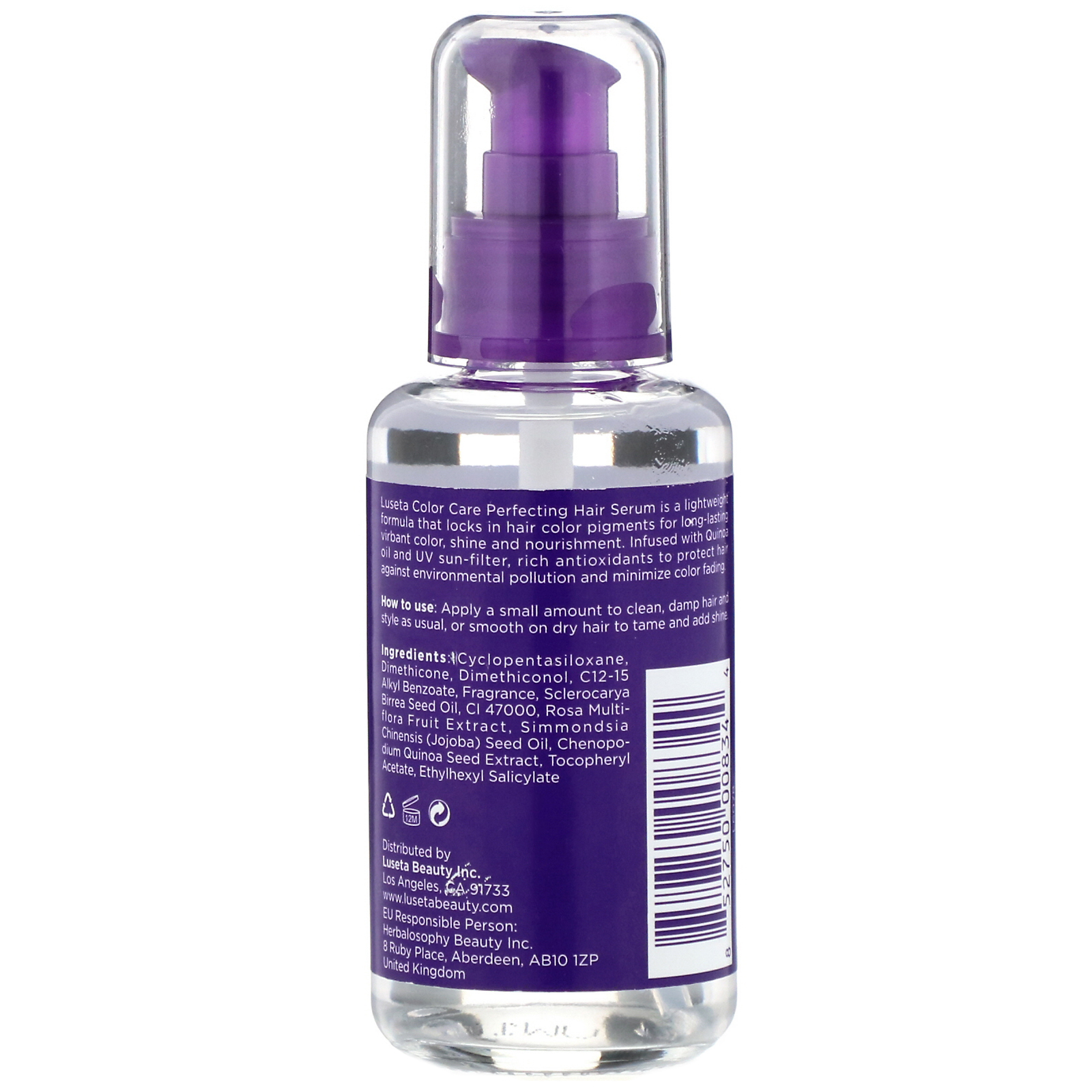 Comprar Luseta Beauty, Color Care, Perfecting Hair Serum, 3.38 fl oz (100 ml) - Imagem 2