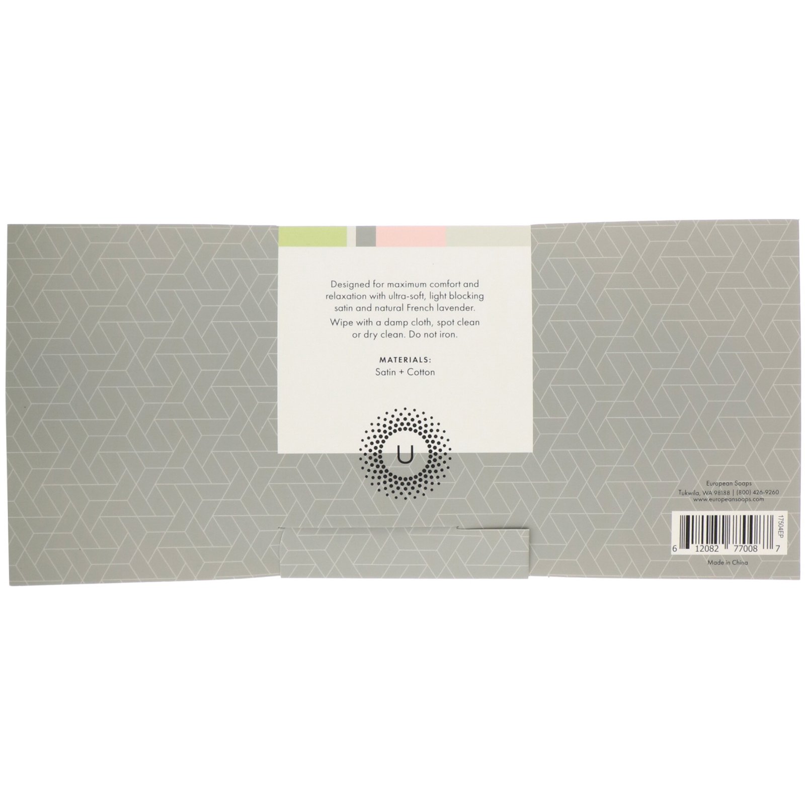 Comprar European Soaps, Urbana, Spa Prive, Almofada para os Olhos com Lavanda, 1 Almofada para os Olhos - Imagem 2