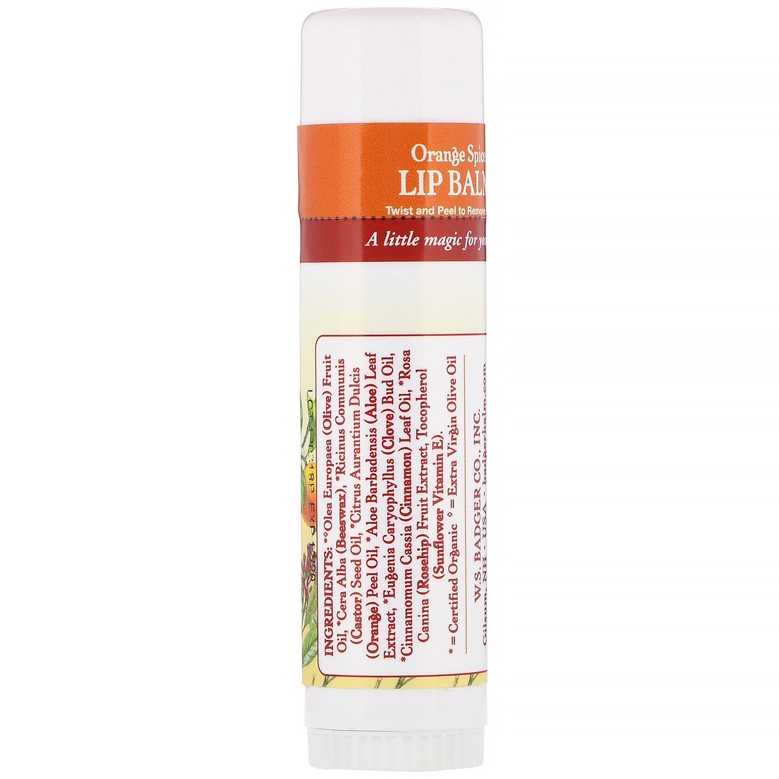 Comprar Badger Company, Hidratante Labial, Sabor Laranja, 17 g (0,60 oz) - Imagem 2