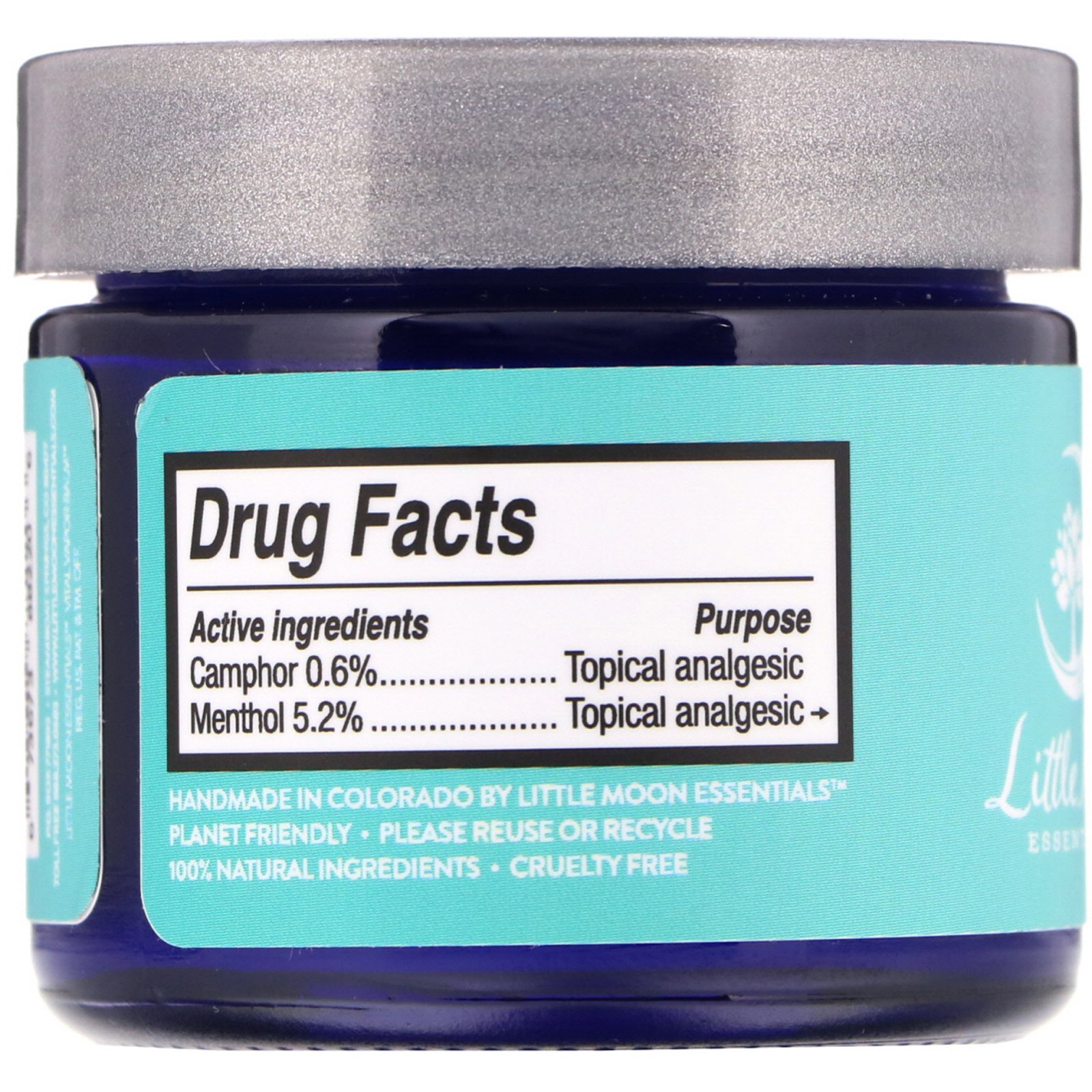 Comprar Little Moon Essentials, Vital Vapor Balm, Petroleum-Free Topical Analgesic, 2 oz (56.7 g) - Imagem 2