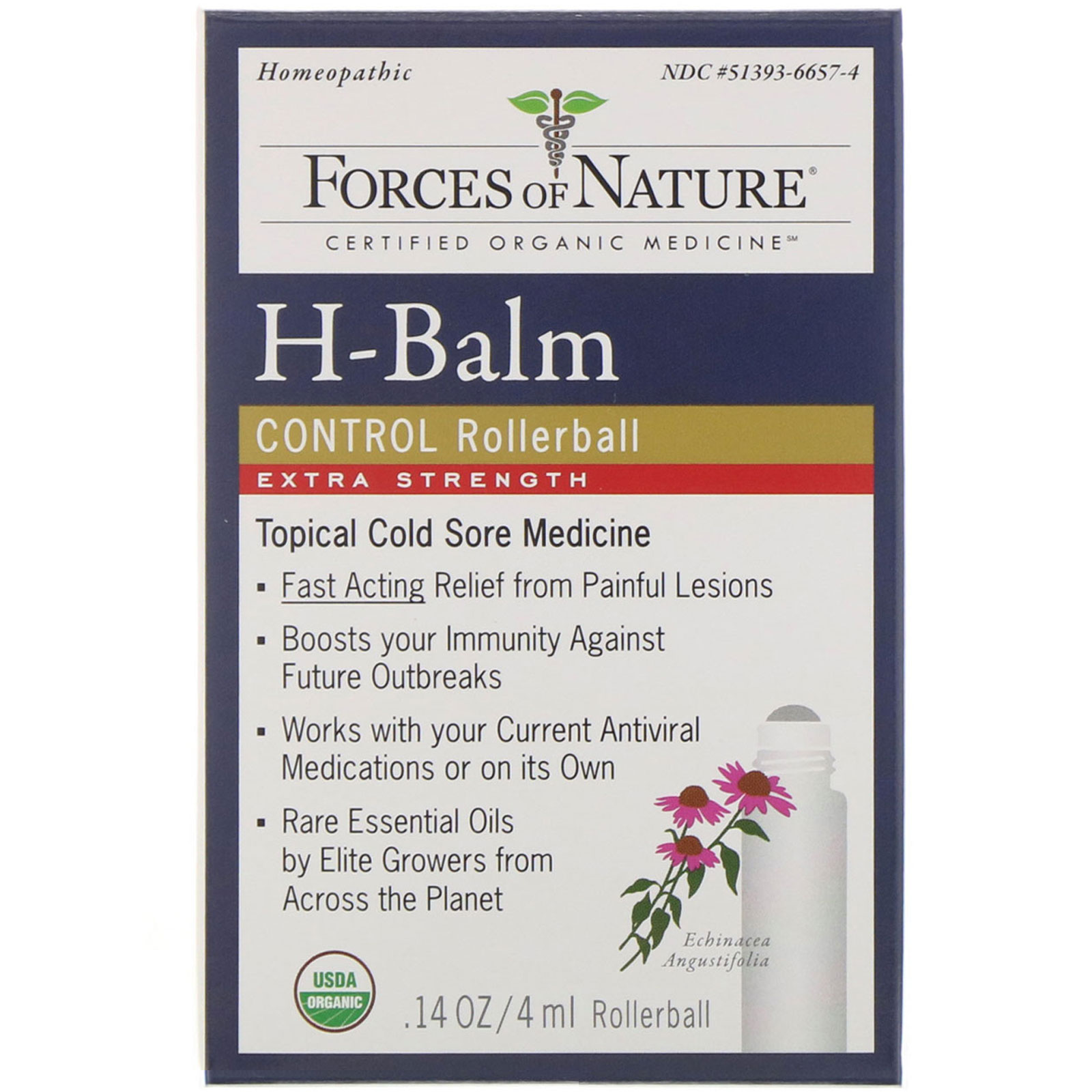 Comprar Forces of Nature, Controle de H-Balm, Força Extra, Roll-on, 4 ml (0,14 oz)