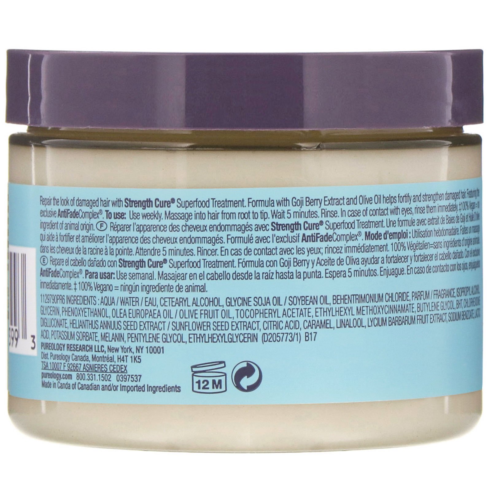 Comprar Pureology, Tratamento de superalimento Strength Cure, 170 g - Imagem 2