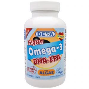 Comprar Deva, Ômega-3 Vegano, DHA-EPA, 200 mg, 90 Cápsulas Veganas