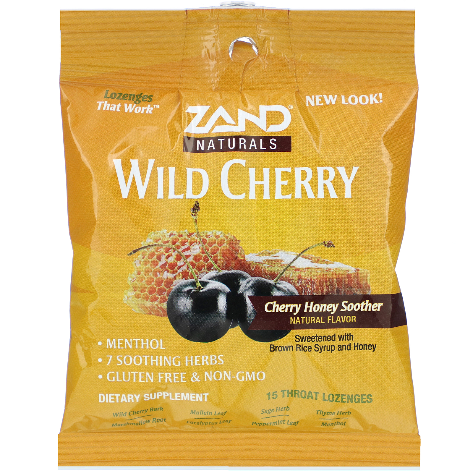 Comprar Zand, Wild Cherry, Honey Soother, 15 Throat Lozenges