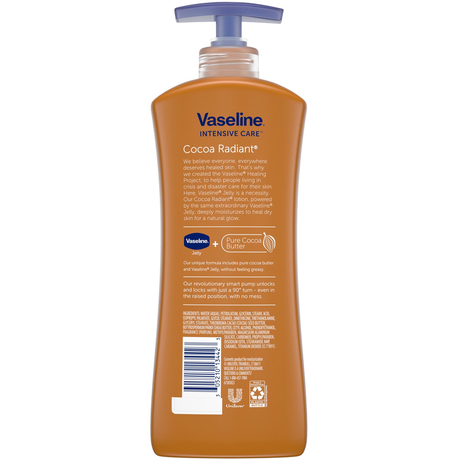 Comprar Vaseline, Intensive Care, loção para o corpo Cocoa Radiant, Cocoa Butter, 600 ml - Imagem 2