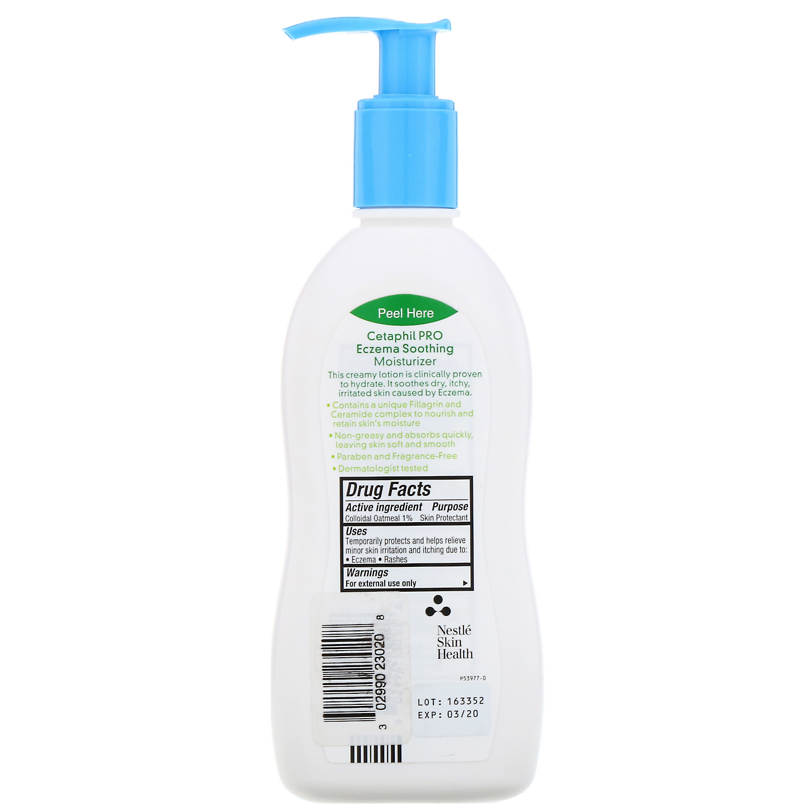 Comprar Cetaphil, Pro, hidratante calmante para eczema, pele seca, 296 ml - Imagem 2