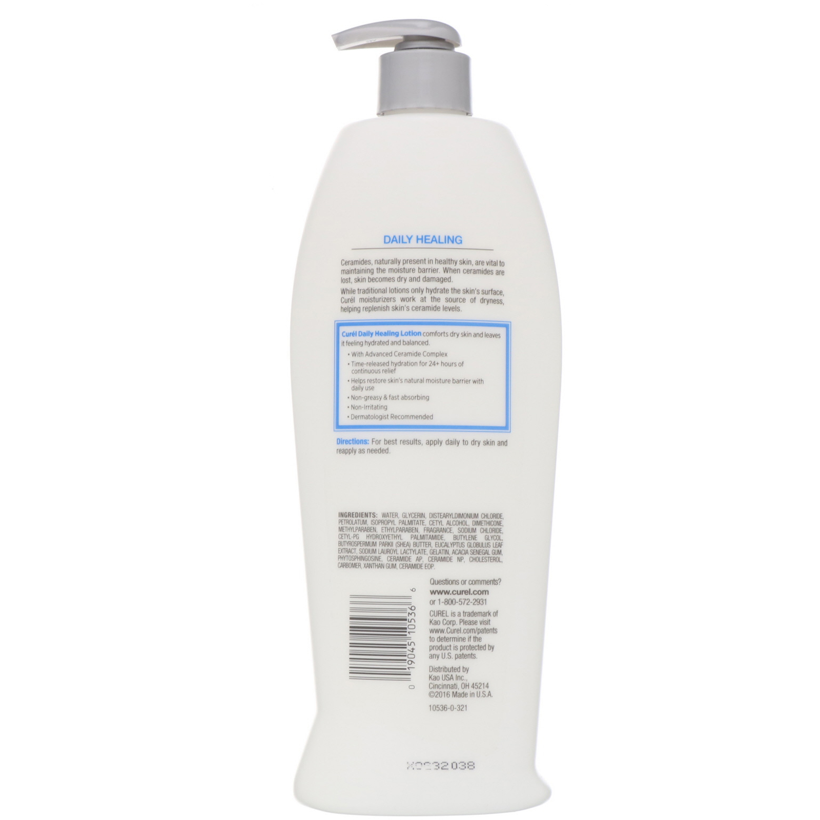 Comprar Curel, Loção original para pele seca, tratamento diário, 20 fl oz (591 ml) - Imagem 2