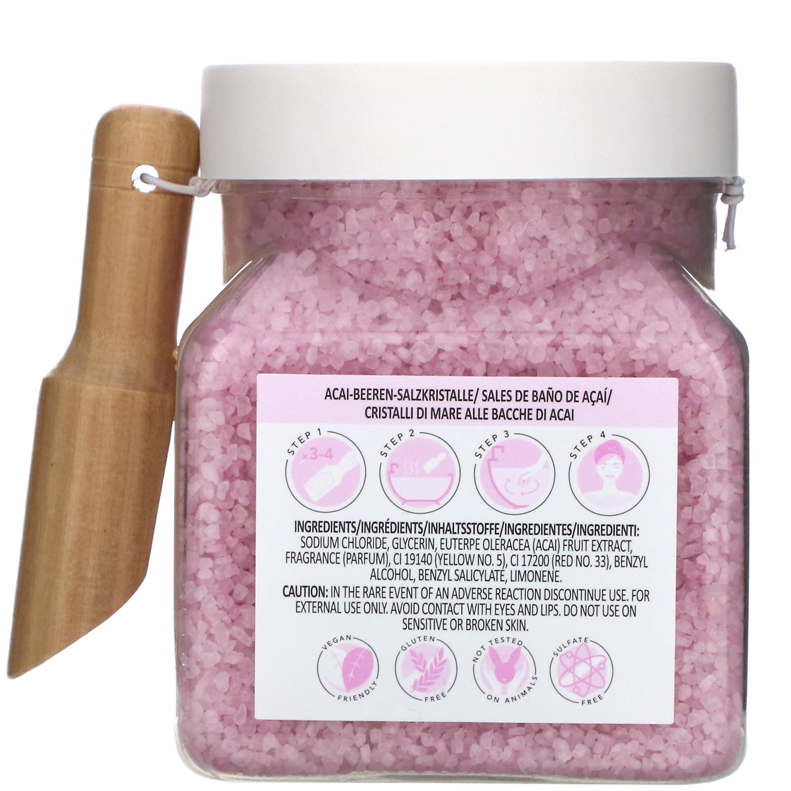 Comprar Sunday Rain, Soak It All In, Bath Crystals, Acai Berry Extract, 17.4 oz (500 g) - Imagem 2
