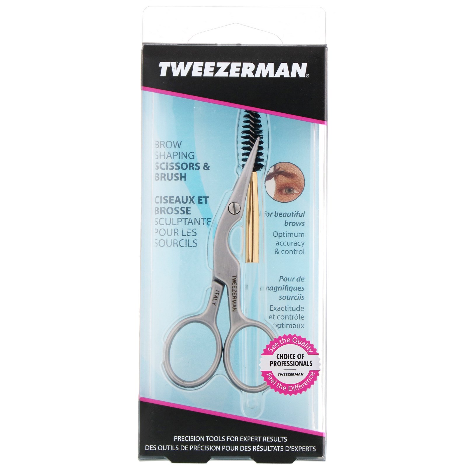 Comprar Tweezerman, Brow Shaping Scissors & Brush, 1 Count - Imagem 2