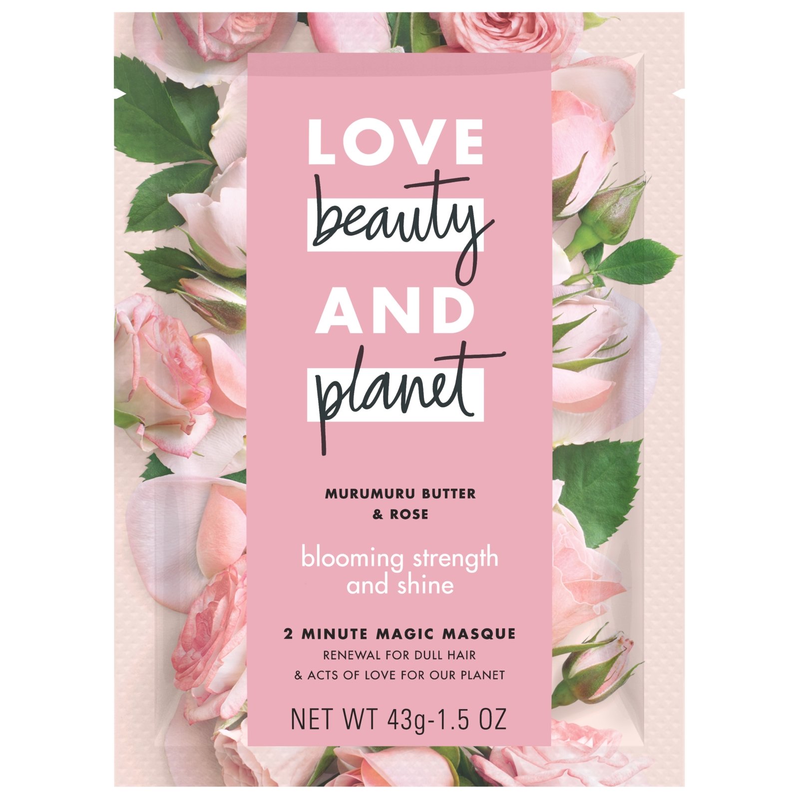 Comprar Love Beauty and Planet, 2 Minute Magic Masque, Murumuru Butter & Rose, 1.5 oz (43 g)