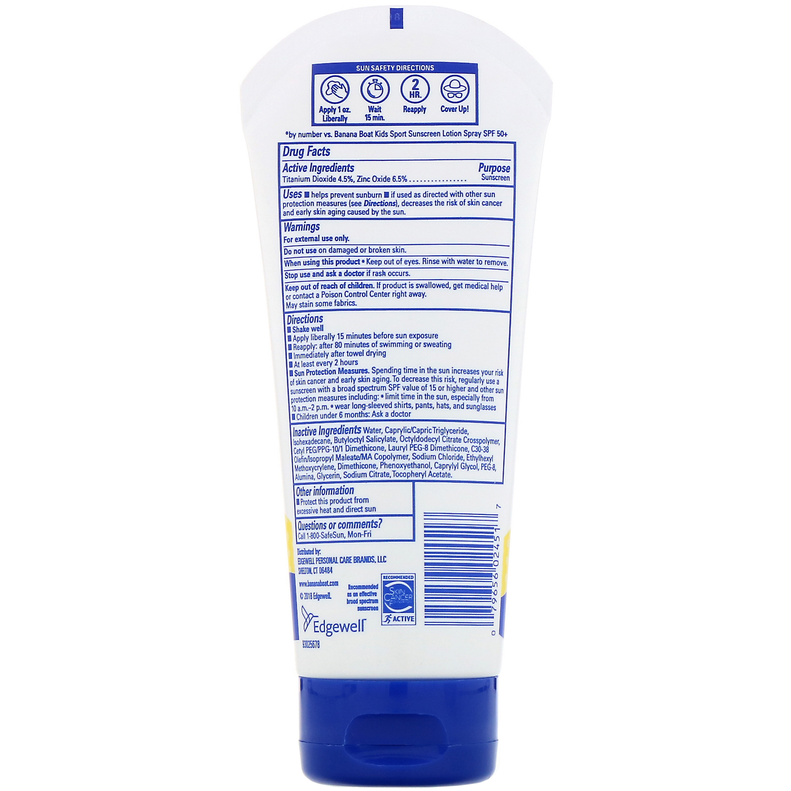 Comprar Banana Boat, Simply Protect Kids Sunscreen Lotion, SPF 50+, 6 oz (177 ml) - Imagem 2