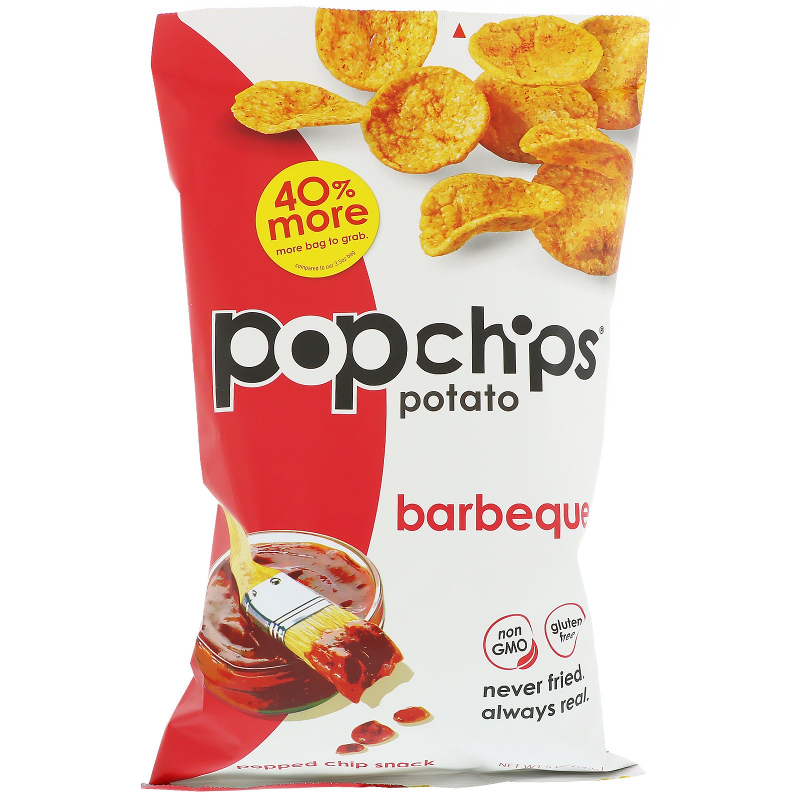 Comprar Popchips, Salgadinhos de Batata, Sabor Churrasco, 142 g (5 oz)