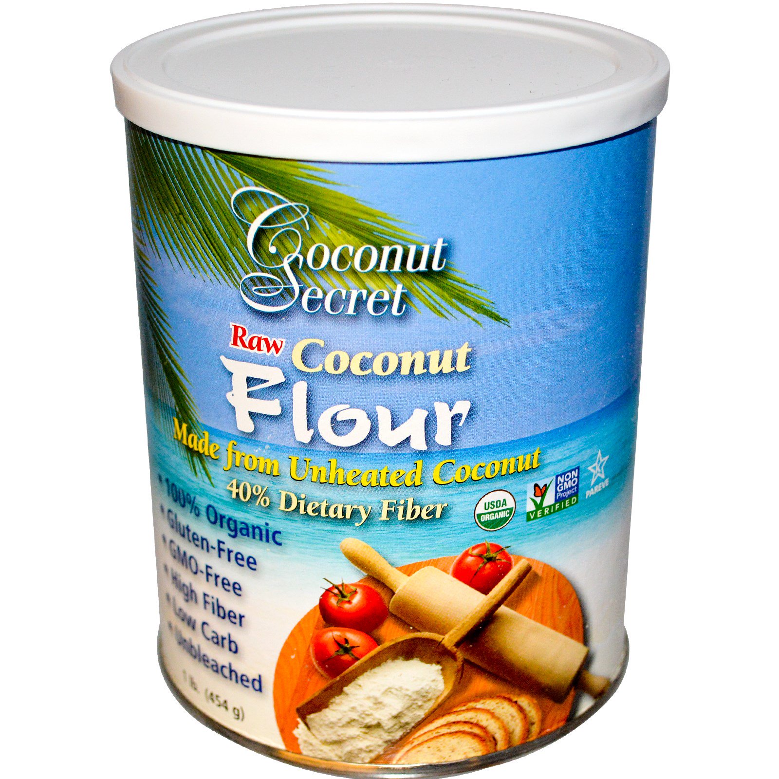 Comprar Coconut Secret, Farinha de Coco Bruto, 1 lb (454 g)