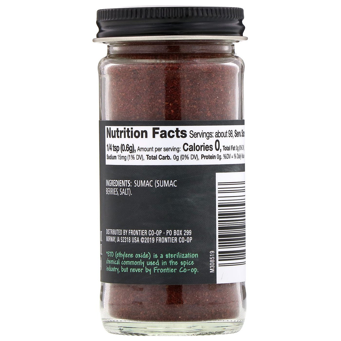 Comprar Frontier Natural Products, Sumagre Moído, 2,10 oz (59 g) - Imagem 2