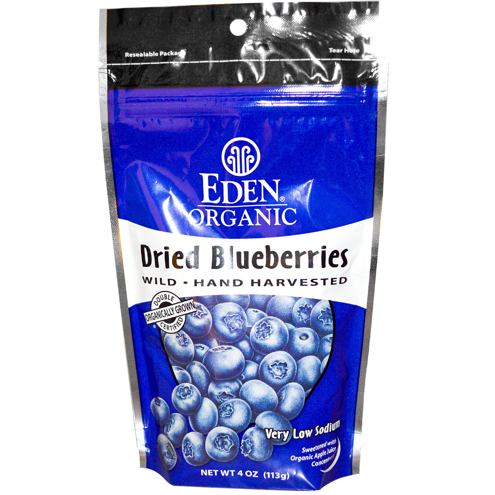 Comprar Eden Foods, Mirtilos Orgânicos Desidratados, 4 oz (113 g)