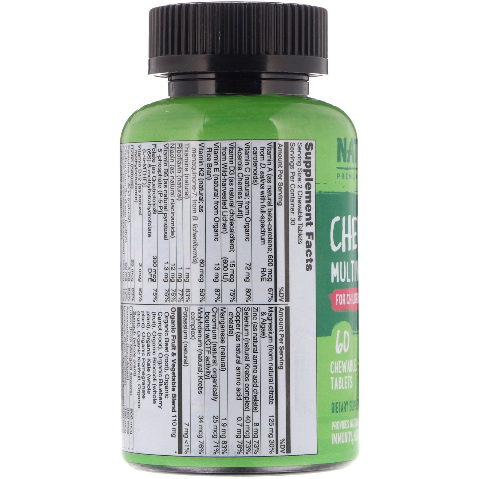 Comprar NATURELO, Chewable Multivitamin for Children, 60 Chewable Tablets - Imagem 2