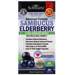 Comprar BioSchwartz, Fórmula Avançada Sambucus Elderberry, 60 Cápsulas Vegetais