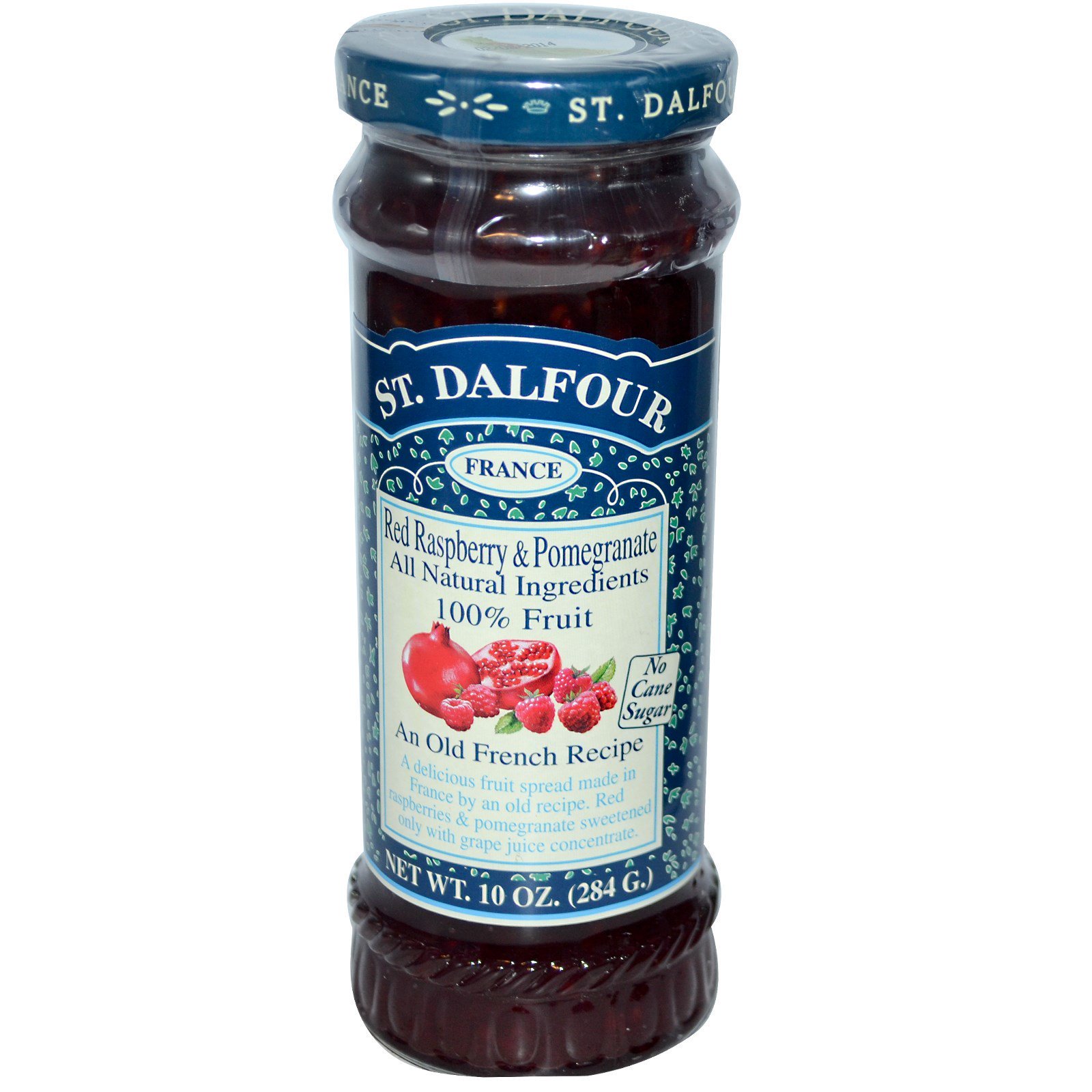 Comprar St. Dalfour, Framboesa Vermelha e Romã, Pasta Deluxe de Framboesa Vermelha e Romã, 10 oz (284 g)