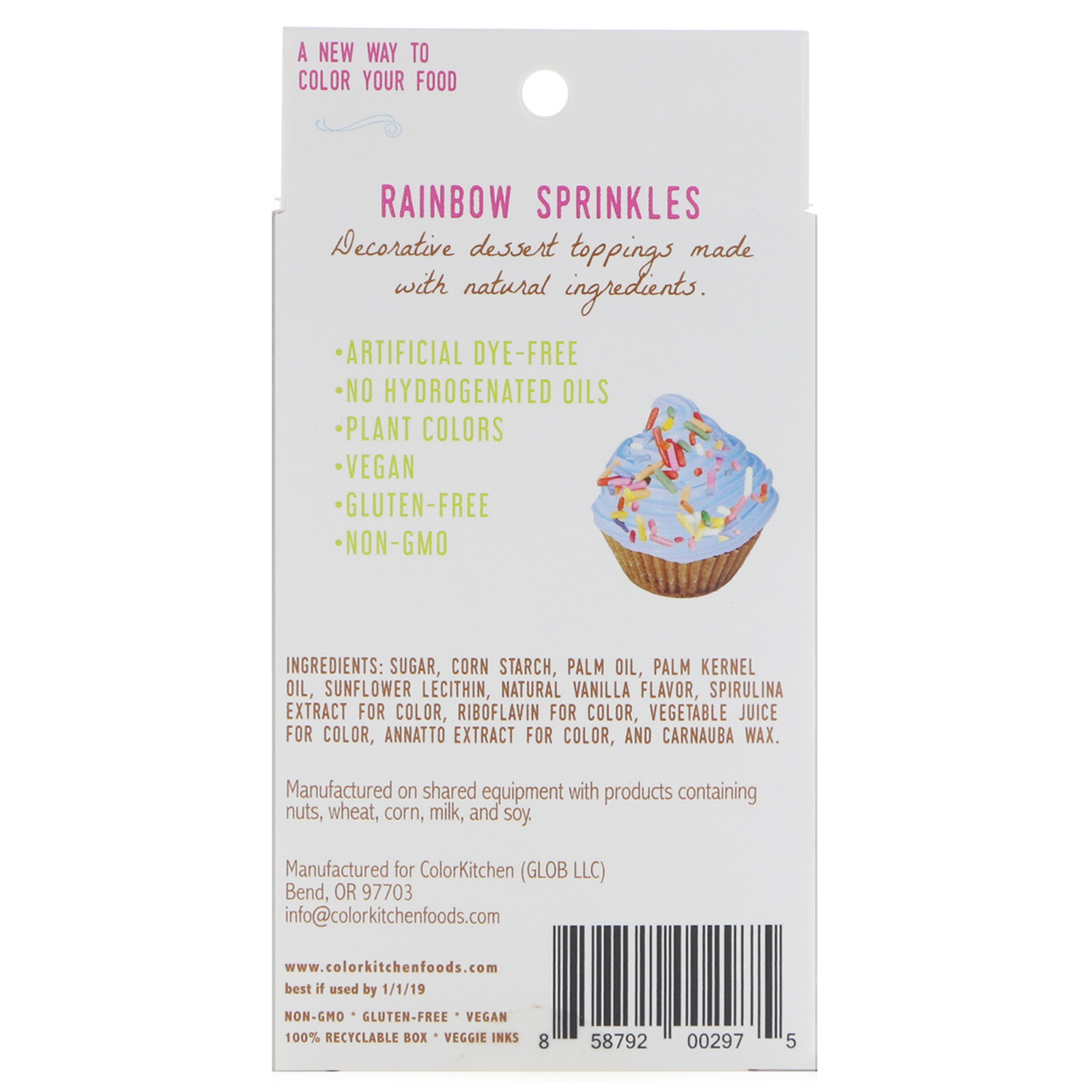 Comprar ColorKitchen, Arco-íris, Respingos da Natureza, Respingos de Arco-íris, 1,25 oz (35,44 g) - Imagem 2