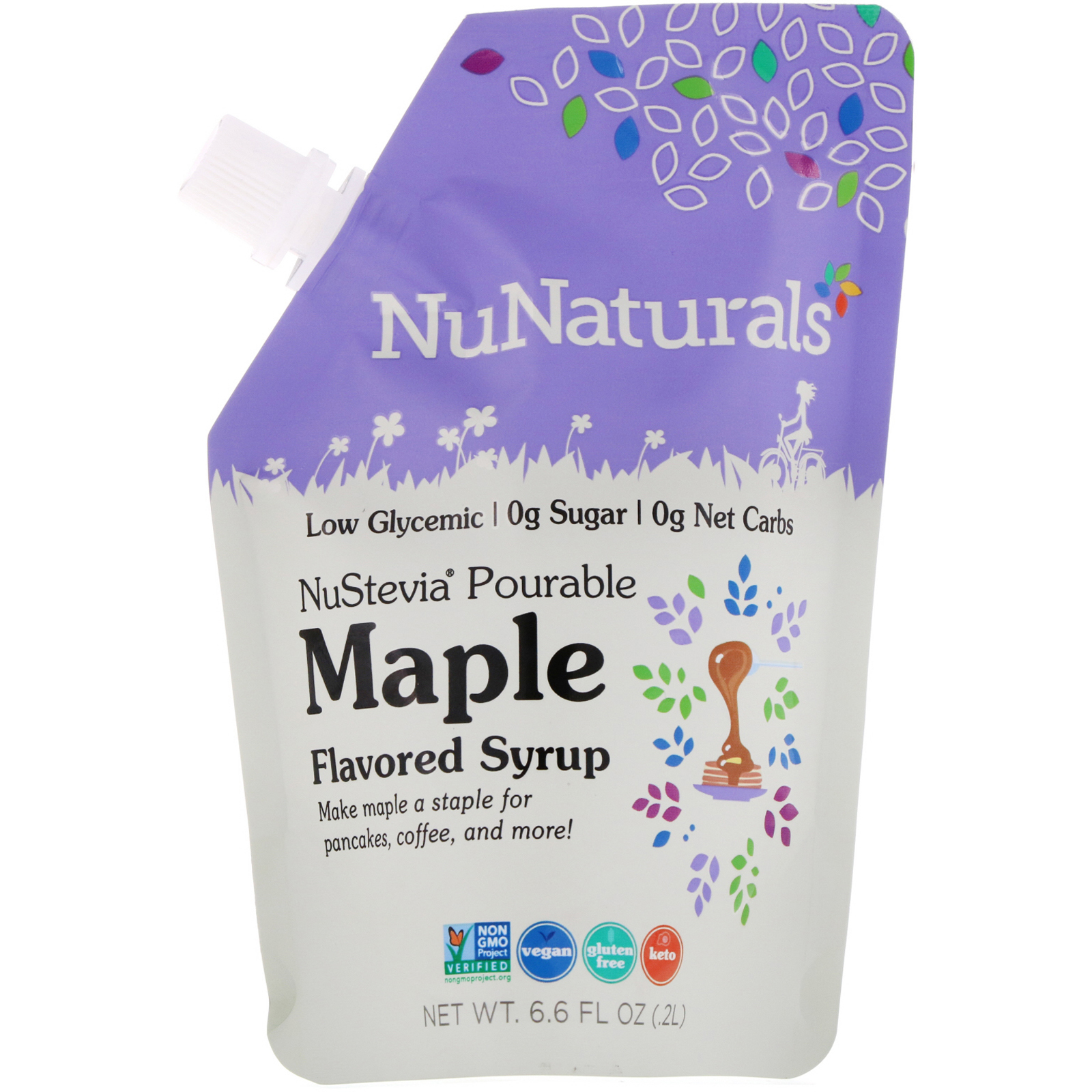 Comprar NuNaturals, NuStevia, Pourable Maple Flavor Syrup, 6.6 fl oz (.2 l)