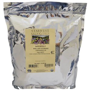 Comprar Starwest Botanicals, Orgânica, Folha de Manjericão C/S , 453,6 g (1 lb)