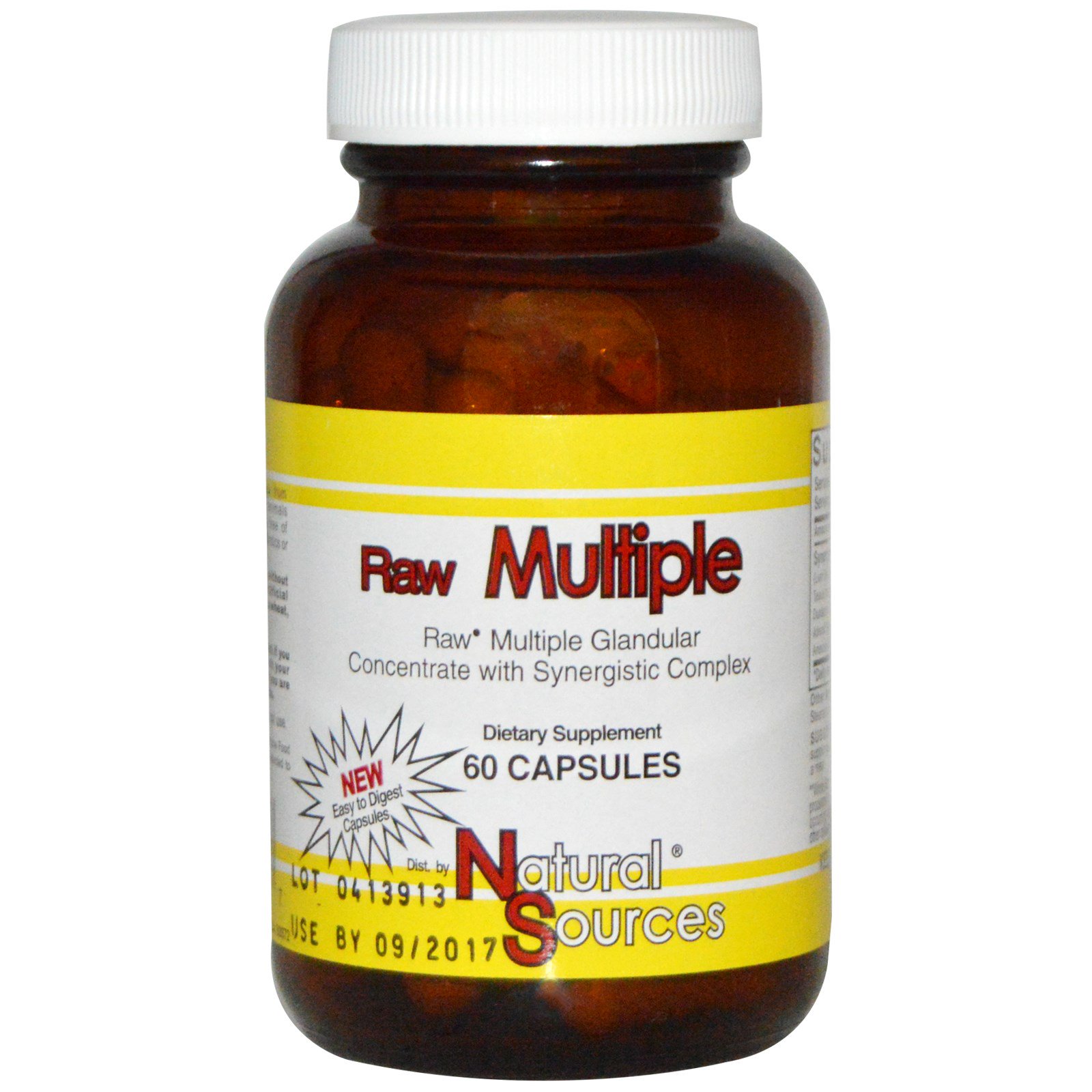 Comprar Natural Sources, Raw Múltiplo, 60 Cápsulas