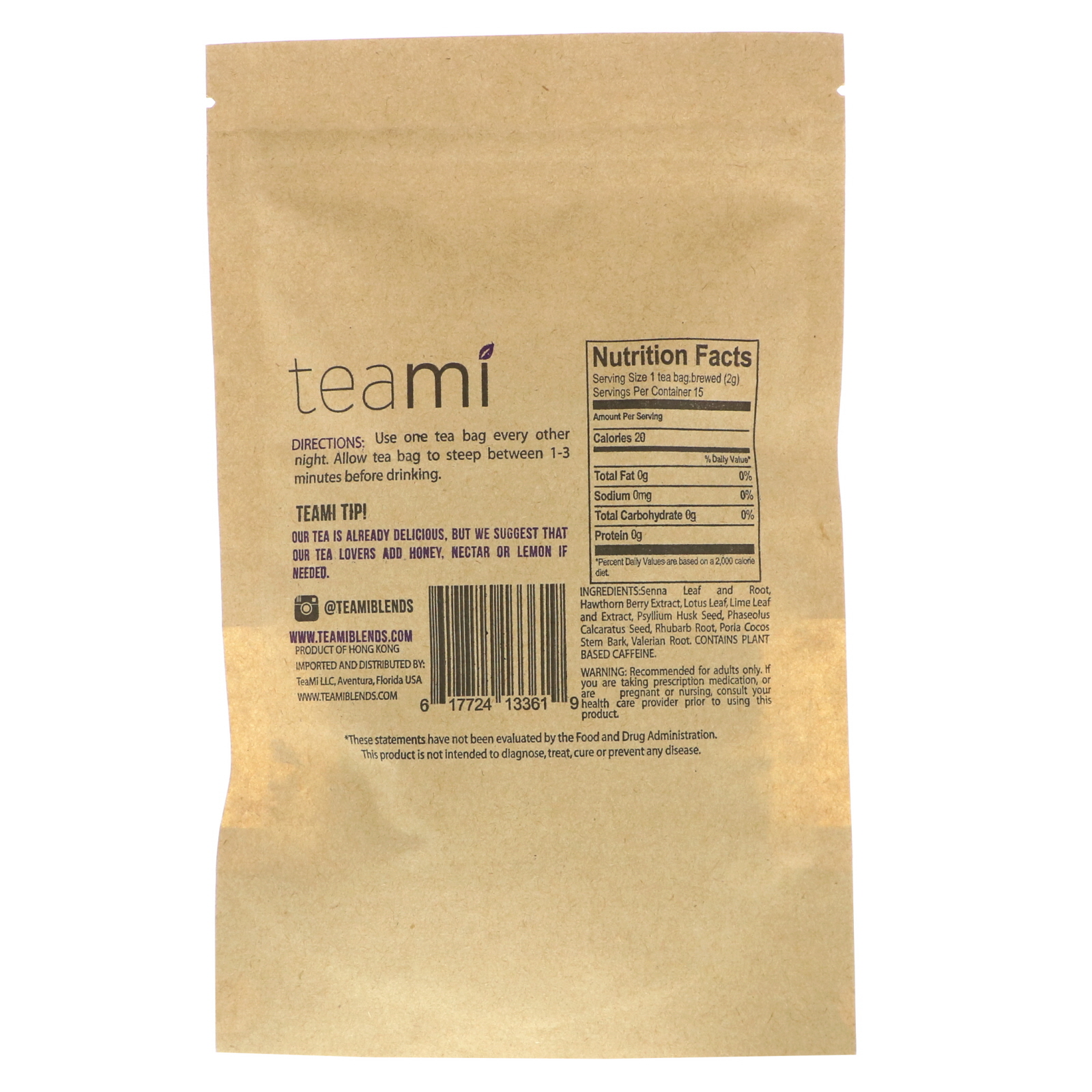 Comprar Teami, Colon Cleanse Tea Blend, 15 Tea Bags - Imagem 2