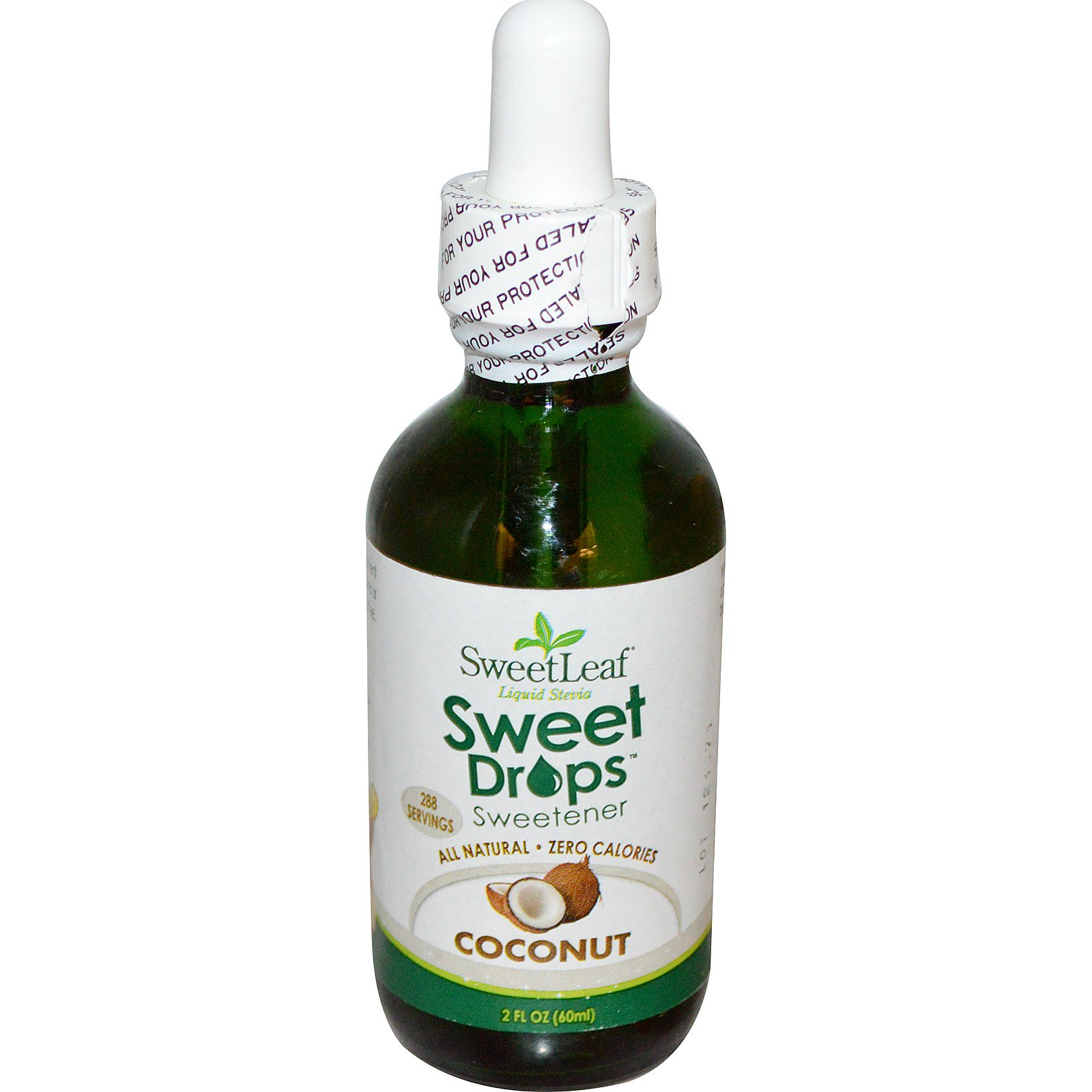 Comprar Wisdom Natural, Adoçante Doce Folha de Estévia, Adoçante Líquido, Coco, 2 fl oz (60 ml)