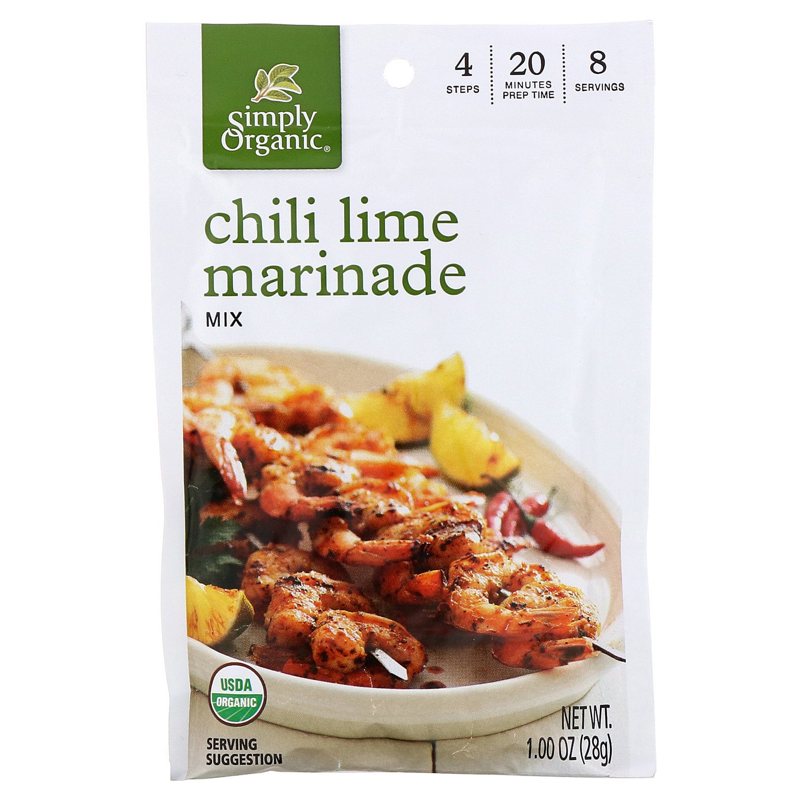 Comprar Simply Organic, Marinada Mix de Limão Picante, 12 Pacotes, 1,00 oz (28 g) Cada - Imagem 2