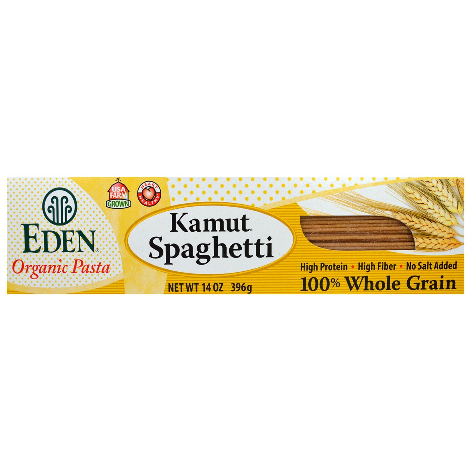 Comprar Eden Foods, Massa orgânica, Espagueti Kamut, 100% grãos inteiros, 14 oz (396 g)