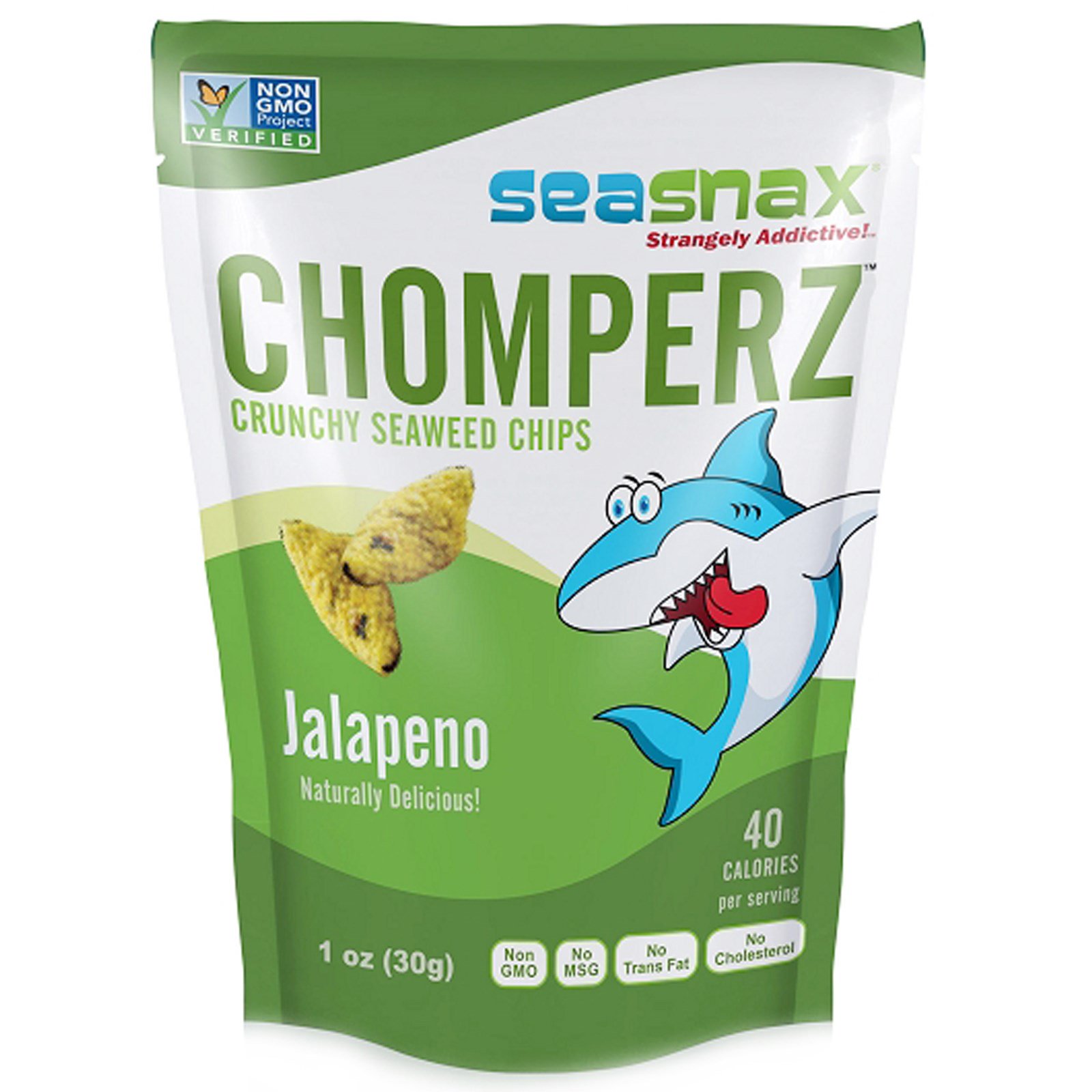 Comprar SeaSnax, Chips Crocante de Algas Chomperz, Jalapeño, 1 oz (30 g)