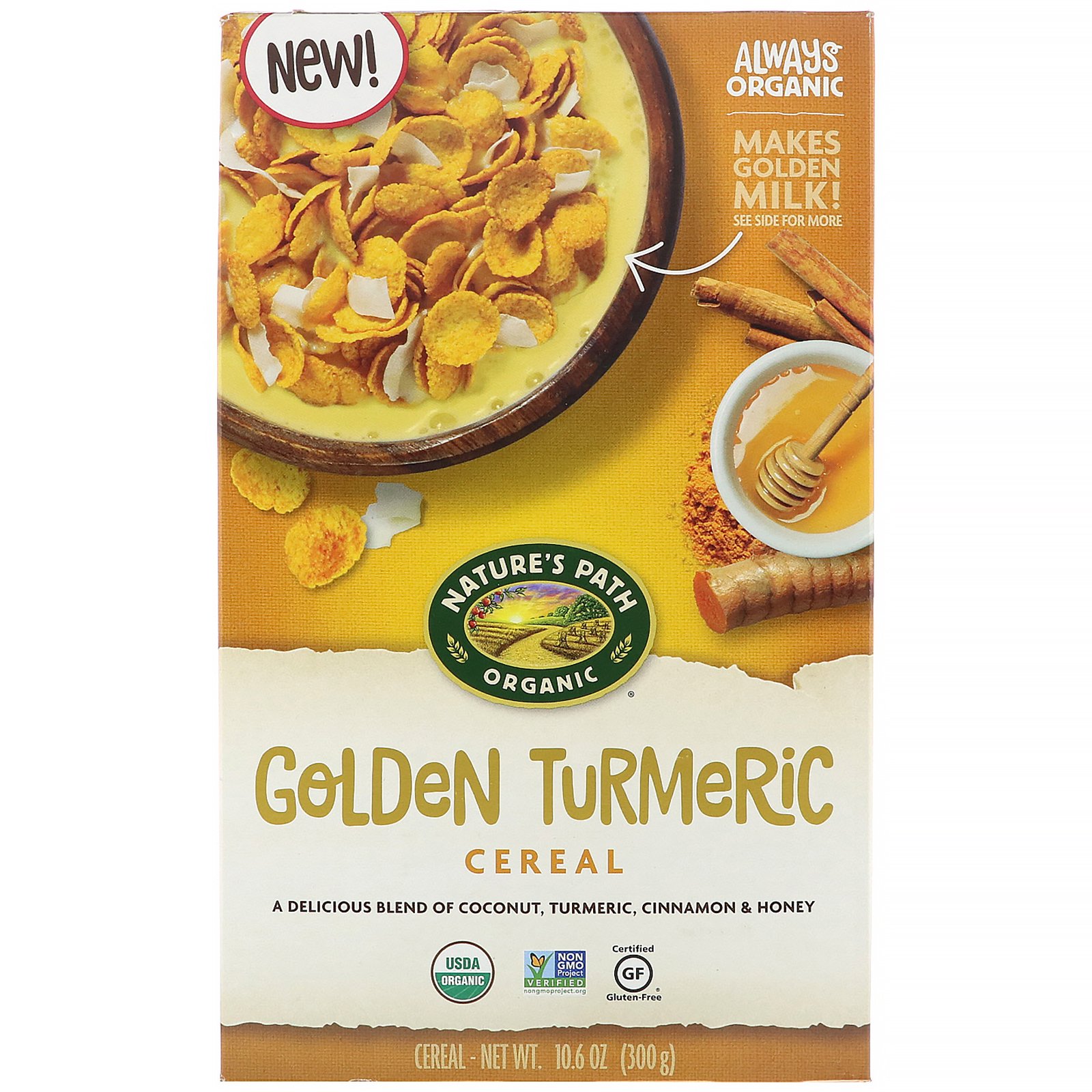 Comprar Nature's Path, Cereal Cúrcuma Dourada, 300 g (10,6 oz)