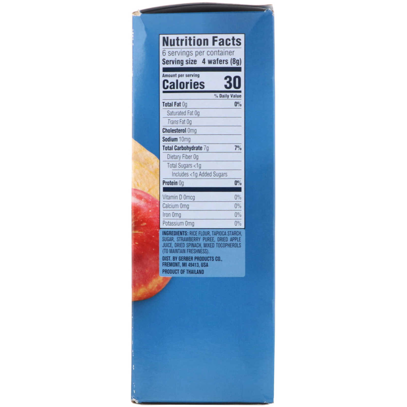 Comprar Gerber, Teethers, Gentle Teething Wafers, 7+ Months, Strawberry Apple Spinach, 24 Wafers, 1.7 oz (48 g) - Imagem 2