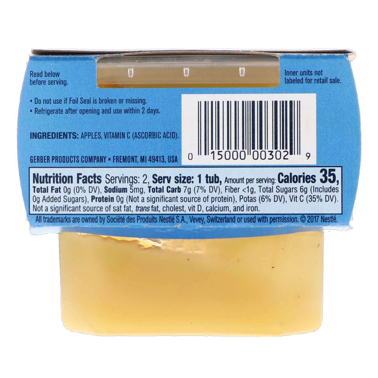 Comprar Gerber, Apple, 2 Pack, 2 oz (56 g) Each - Imagem 2