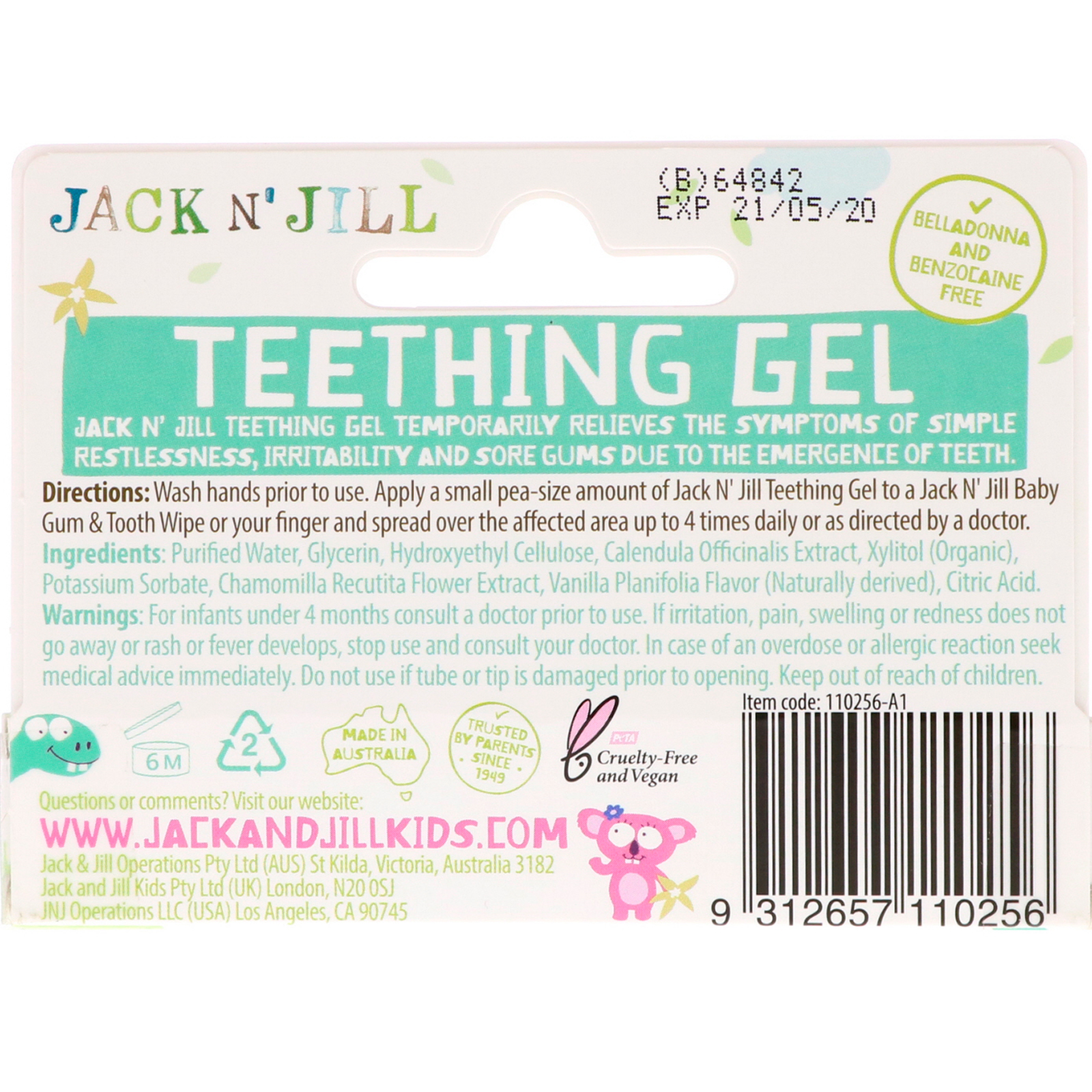 Comprar Jack n' Jill, Teething Gel, 4+ Months, 0.5 oz (15 g) - Imagem 2