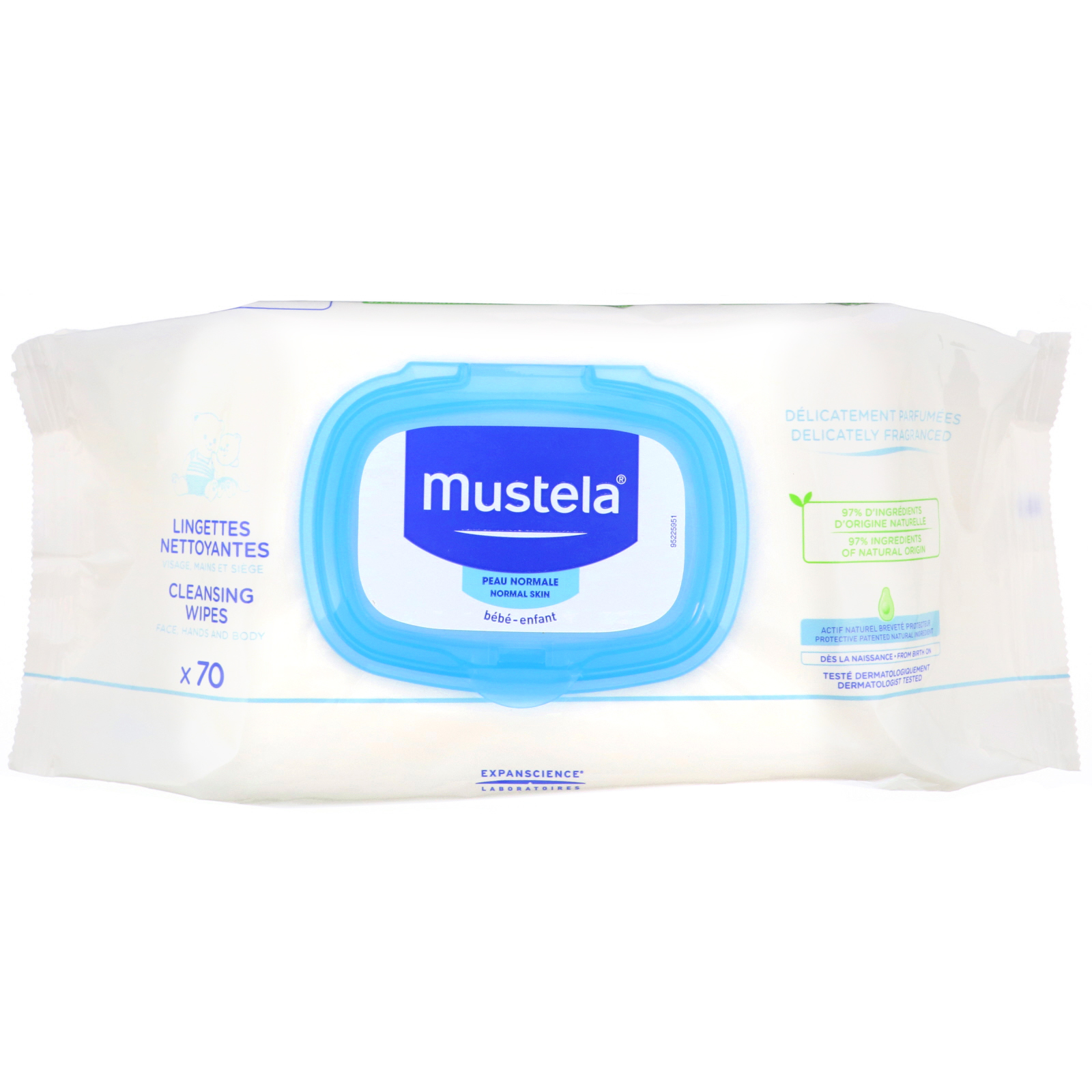 Comprar Mustela, Baby, Cleansing Wipes, 70 Wipes