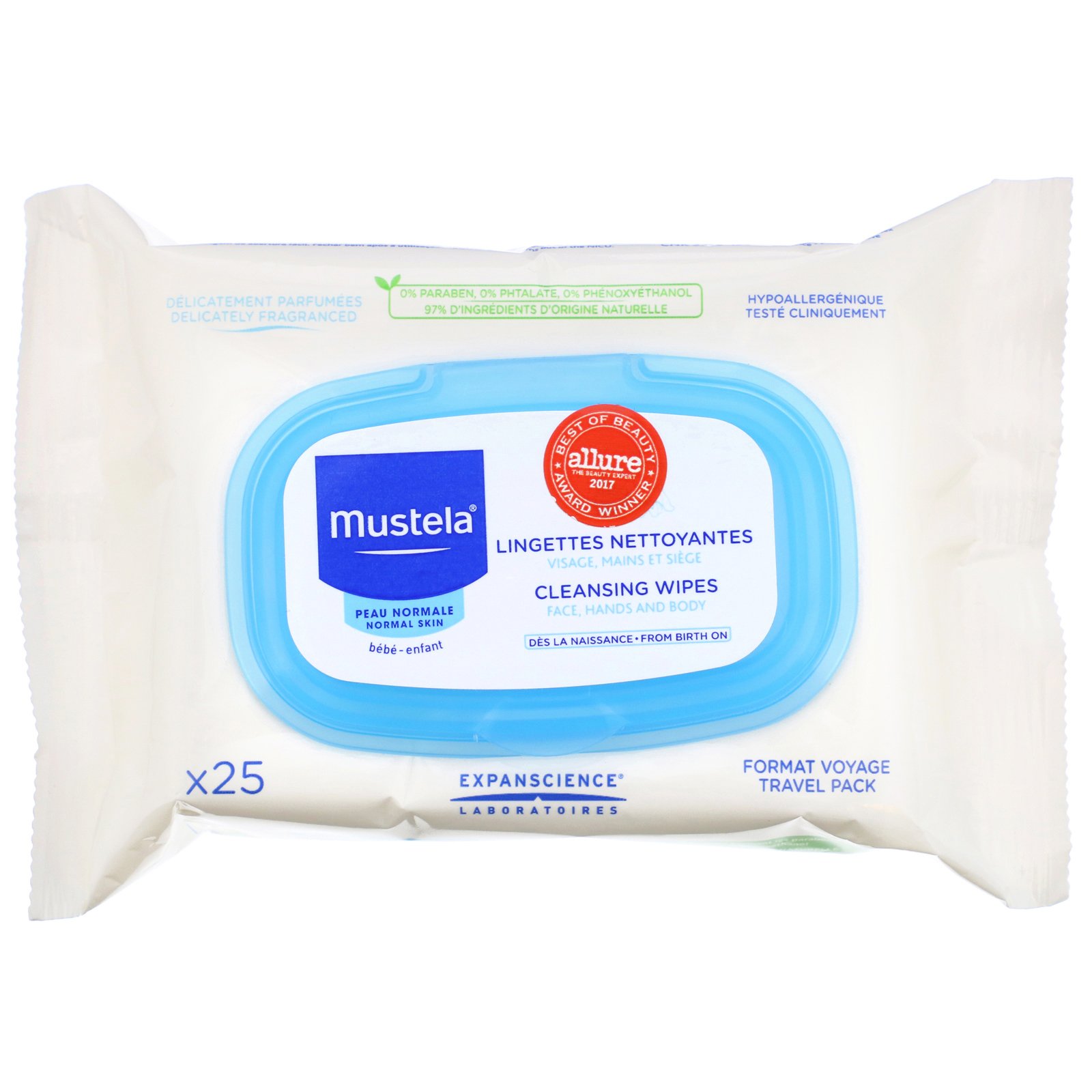 Comprar Mustela, Cleansing Wipes, 25 Wipes