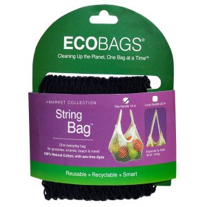 Comprar ECOBAGS, Saco de Corda, Coleção de Mercado, Preto, 1 Saco