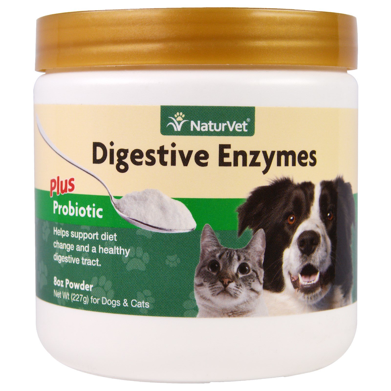 Comprar NaturVet, Enzimas Digestivas Mais Probiótico, Para Cães e Gatos, Em Pó, 227 g (8 oz)