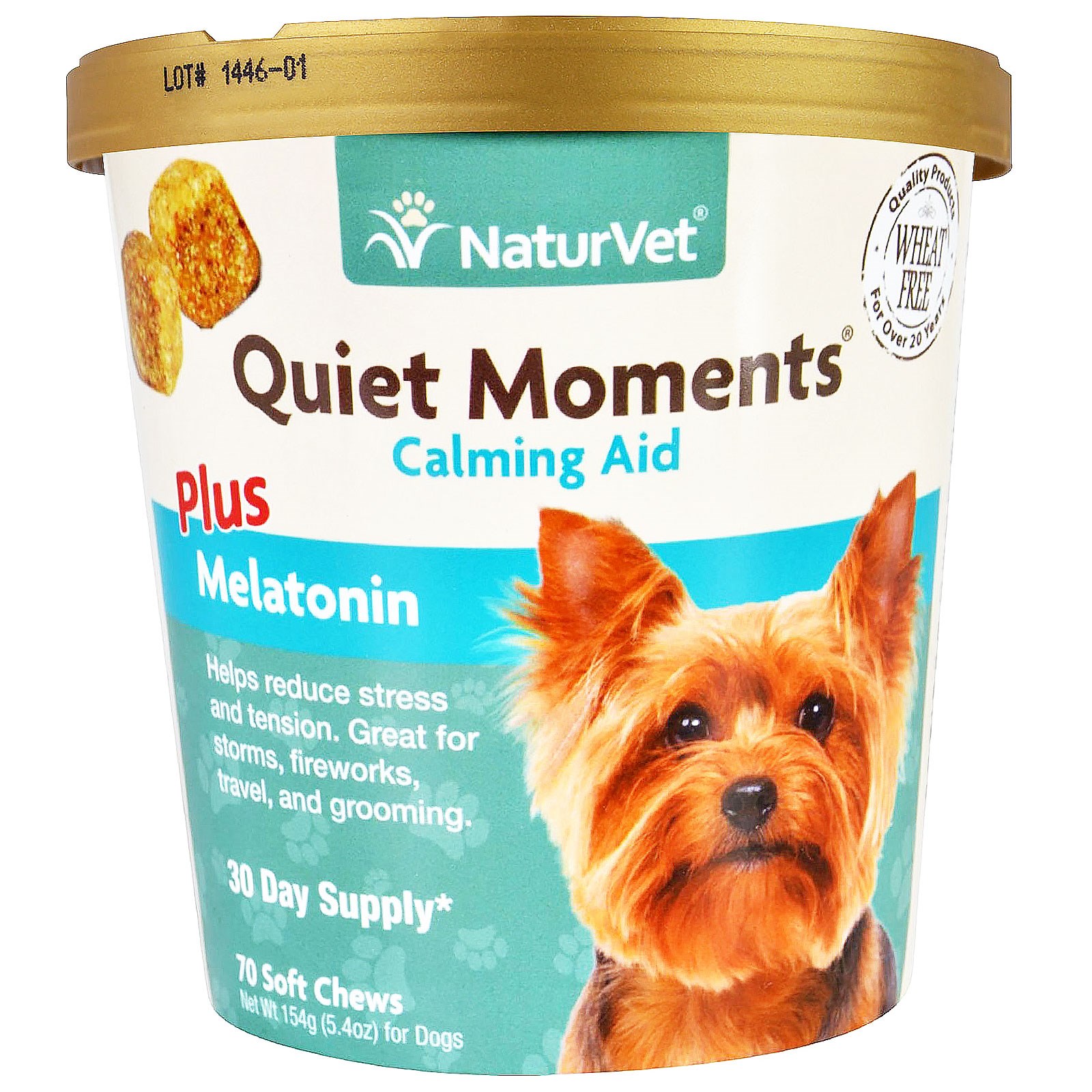 Comprar NaturVet, Momentos tranquilos, Calmante com Melatonina, 70 mastigáveis macios