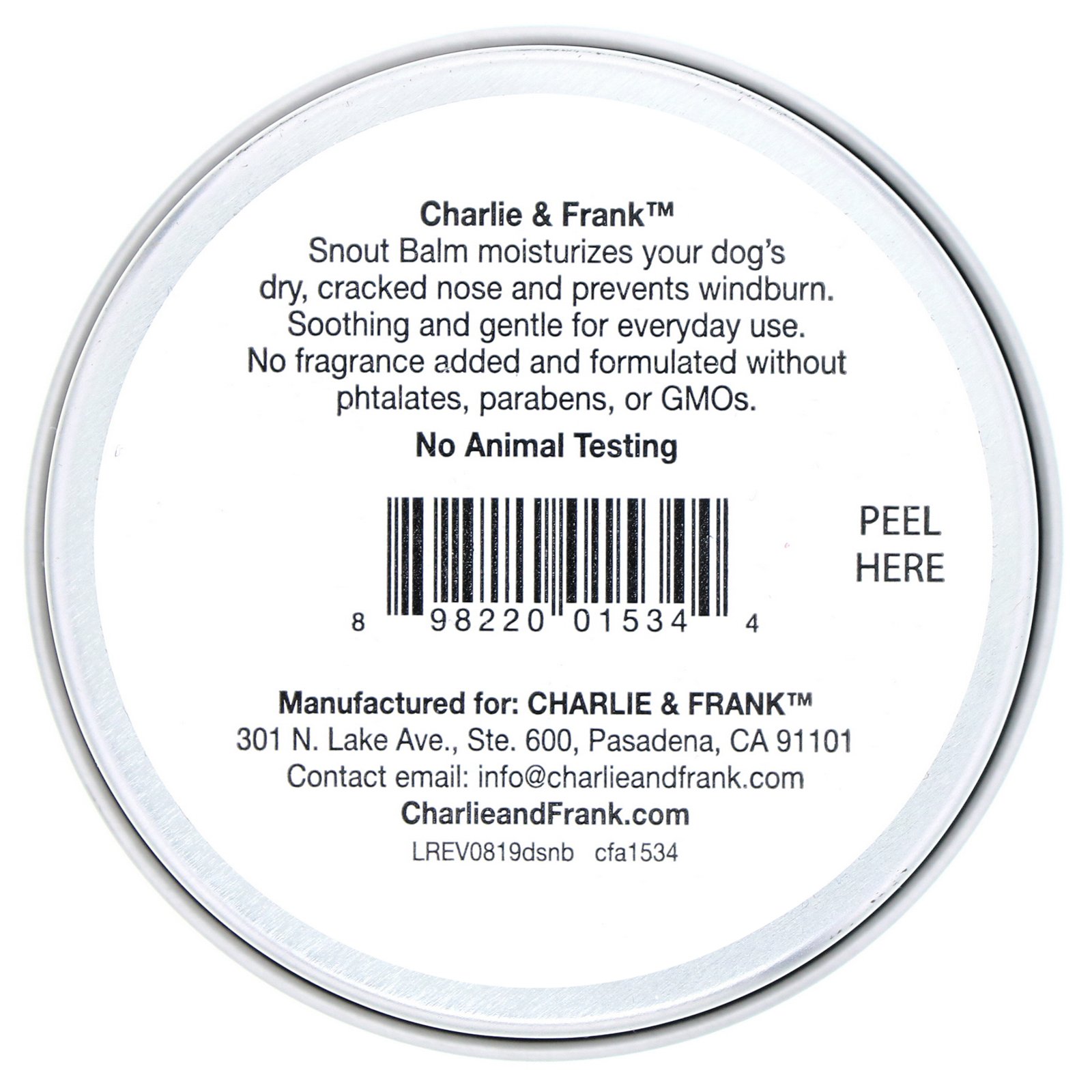 Comprar Charlie & Frank, Bálsamo para Focinho de Cães, 56,6 g (2 oz) - Imagem 2