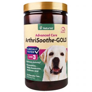 Comprar NaturVet, ArthriSoothe-GOLD, Cuidados Avançados, Nível 3, 120 Comprimidos Mastigáveis, 600 g (21 oz)