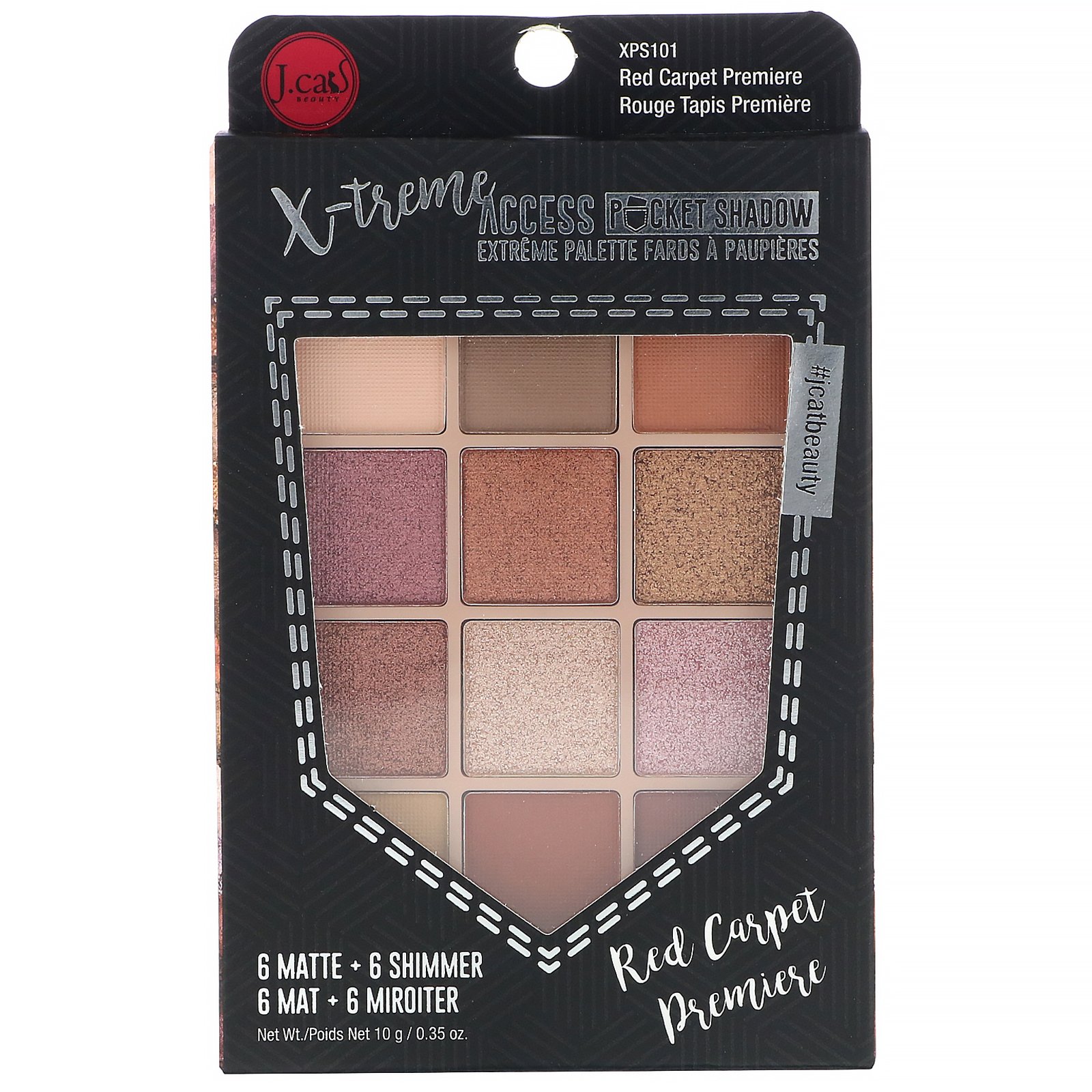 Comprar J.Cat Beauty, Paleta de sombras X-Treme Access Pocket Shadow, XPS101 Tapete vermelho de Première, 10 g (0,35 oz) - Imagem 2