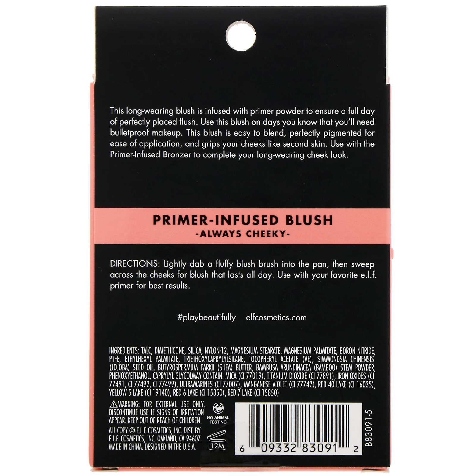 Comprar E.L.F., Blush com Infusão de Primer, Always Cheeky, 10 g (0,35 oz) - Imagem 3