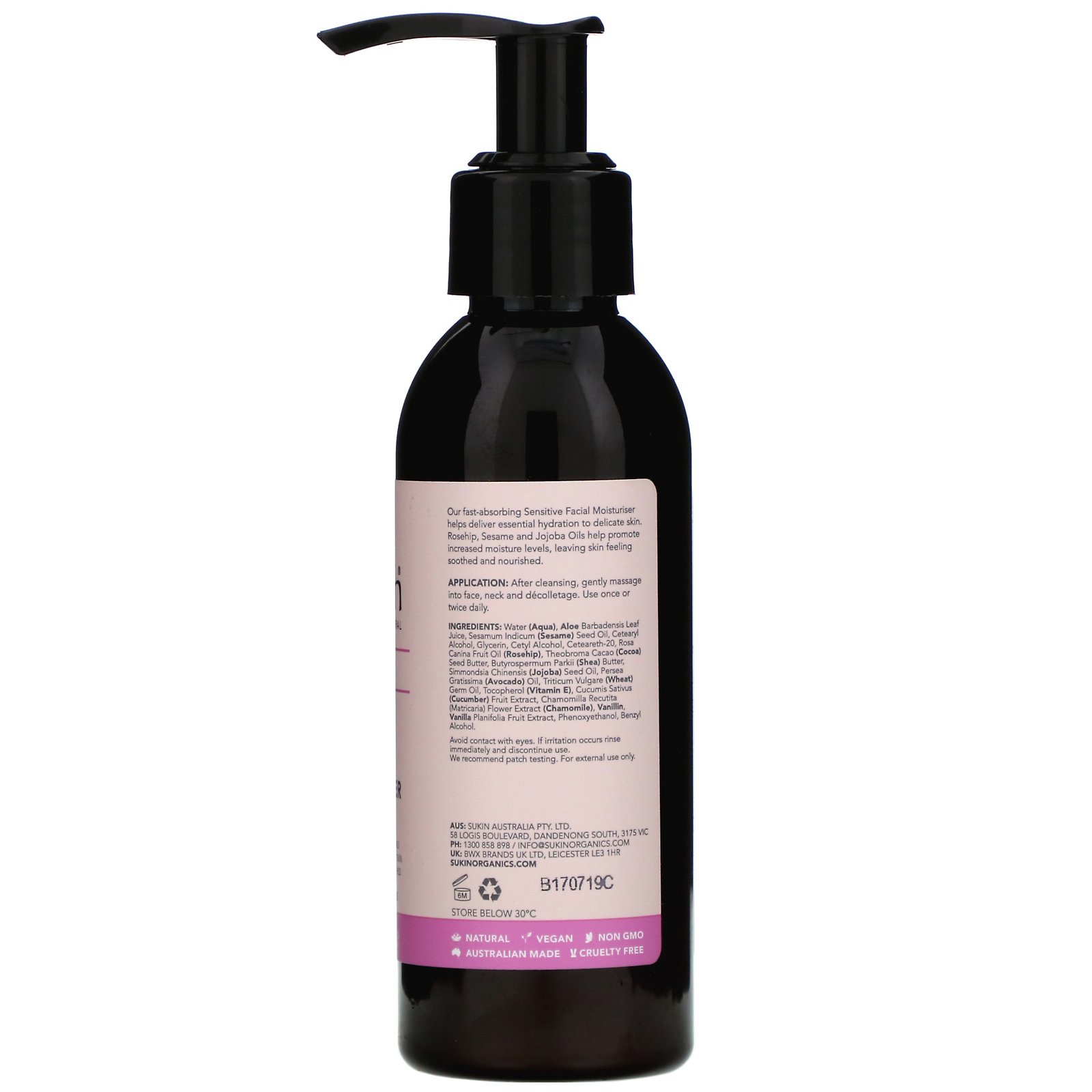 Comprar Sukin, Hidratante Facial, Peles Sensíveis, 125 ml (4,23 fl oz) - Imagem 2